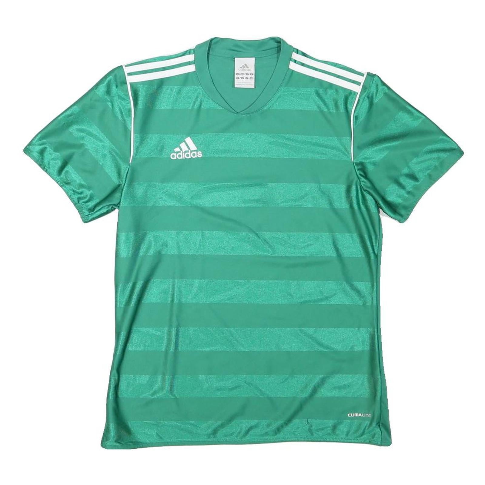 ADIDAS Mens Green Athletic T-Shirt S Short Sleeve V-Neck Polyester Sports Refurbished - N/A refurbished available on Cerqular