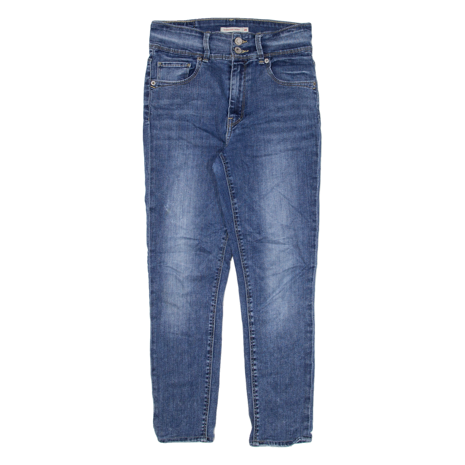 LEVI'S 721 High Rise Womens Jeans Blue Slim Skinny W28 L24 Refurbished - N/A refurbished available on Cerqular