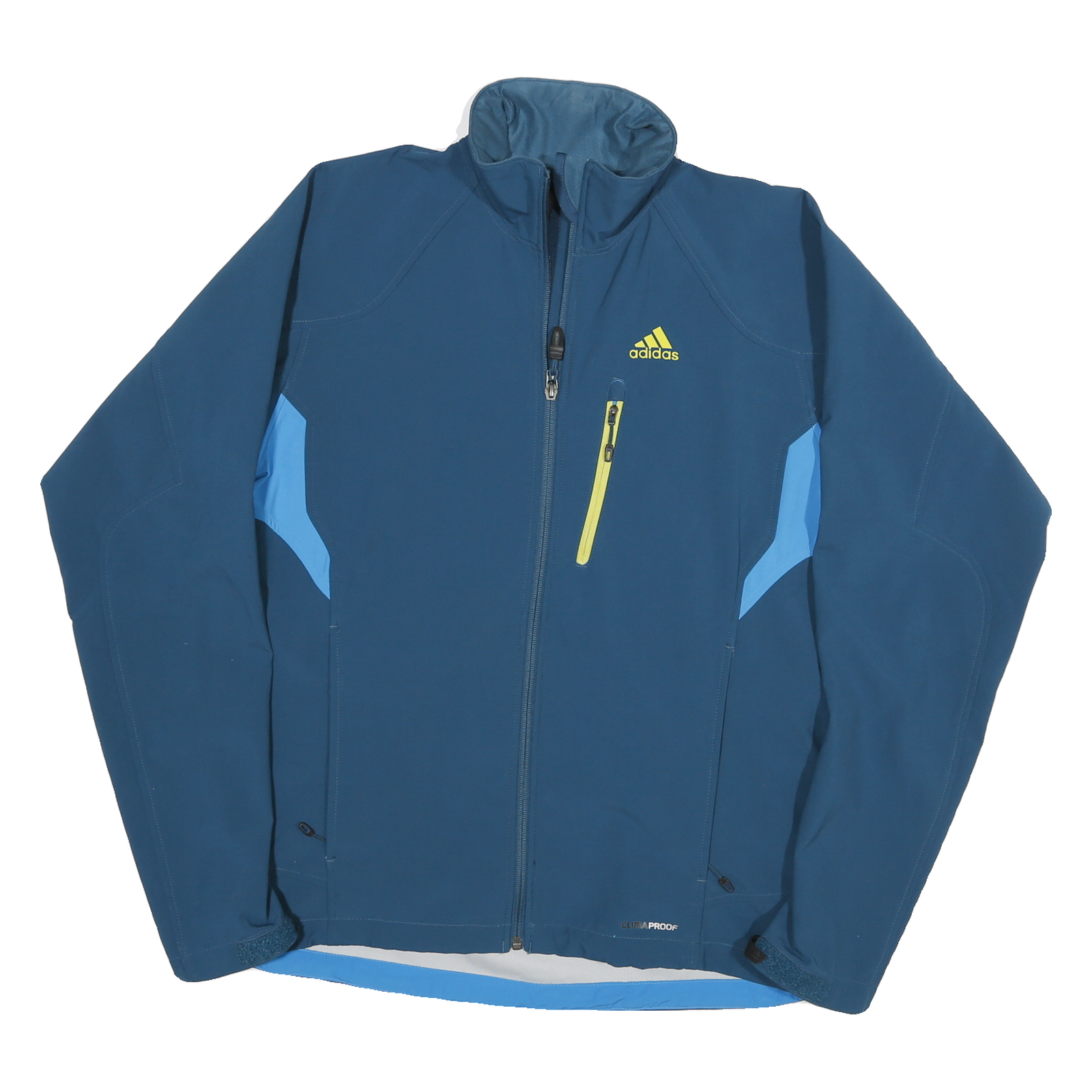 ADIDAS Mens Blue & Light Blue Zip Jacket M Polyester Blend Athleisure Sportswear Refurbished - N/A refurbished available on Cerqular