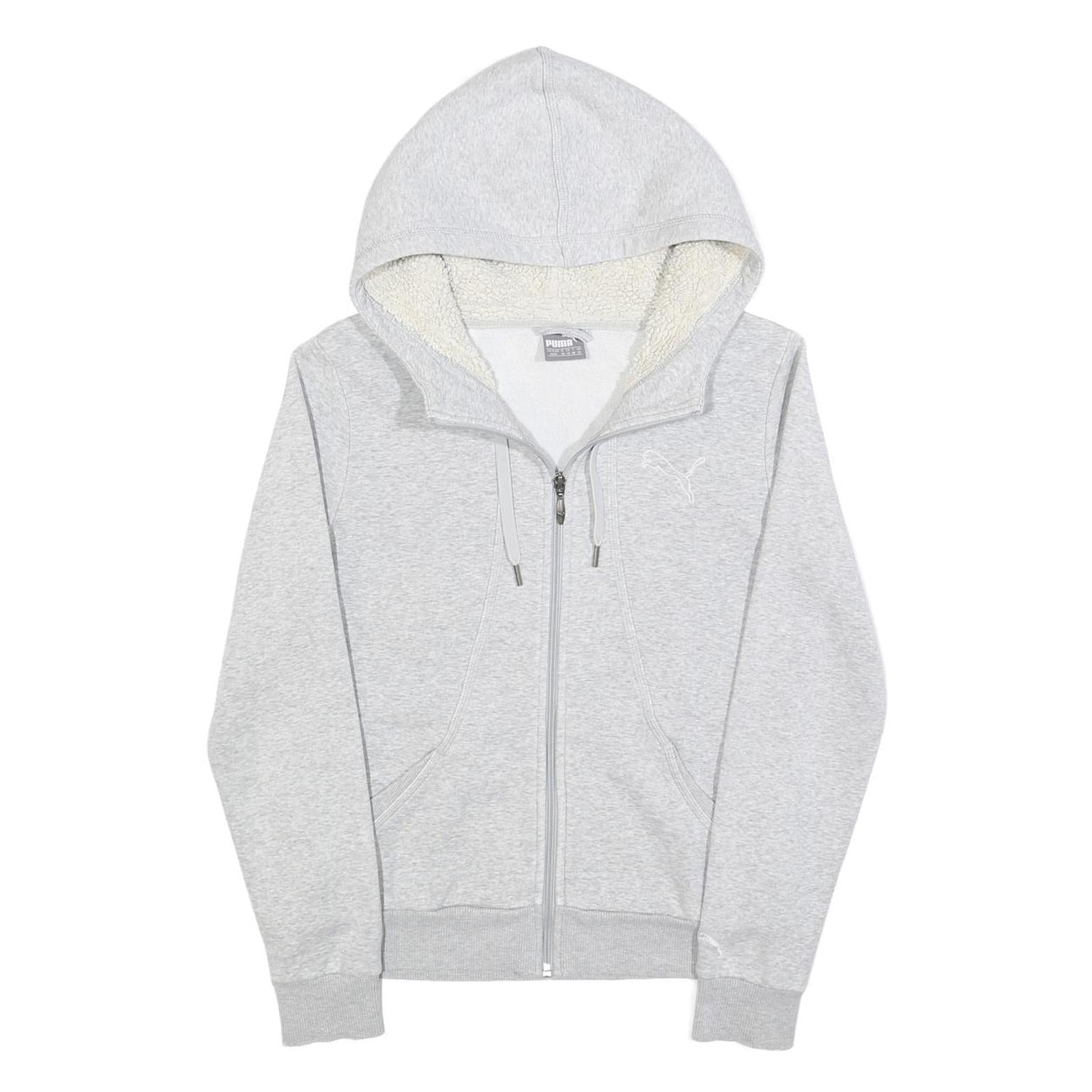 Buy PUMA Womens Grey Hoodie UK 12 Cotton Blend Full Zip Sherpa Lined Sweatshirt Refurbished - $35.09 PUMA Womens Grey Hoodie UK 12 Cotton Blend Full Zip Sherpa Lined Sweatshirt Refurbished - N/A refurbished available on Cerqular