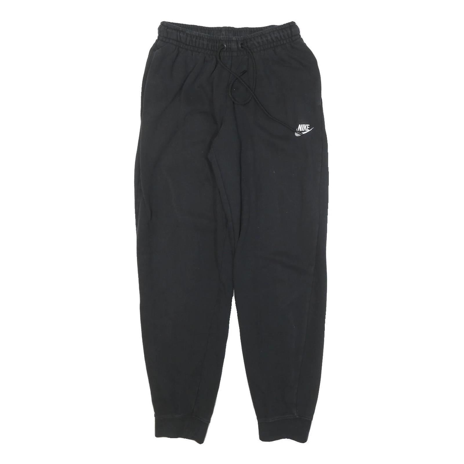 NIKE Mens Joggers Black Slim Tapered S W24 L27 Cotton Blend Logo Sweatpants Refurbished - N/A refurbished available on Cerqular