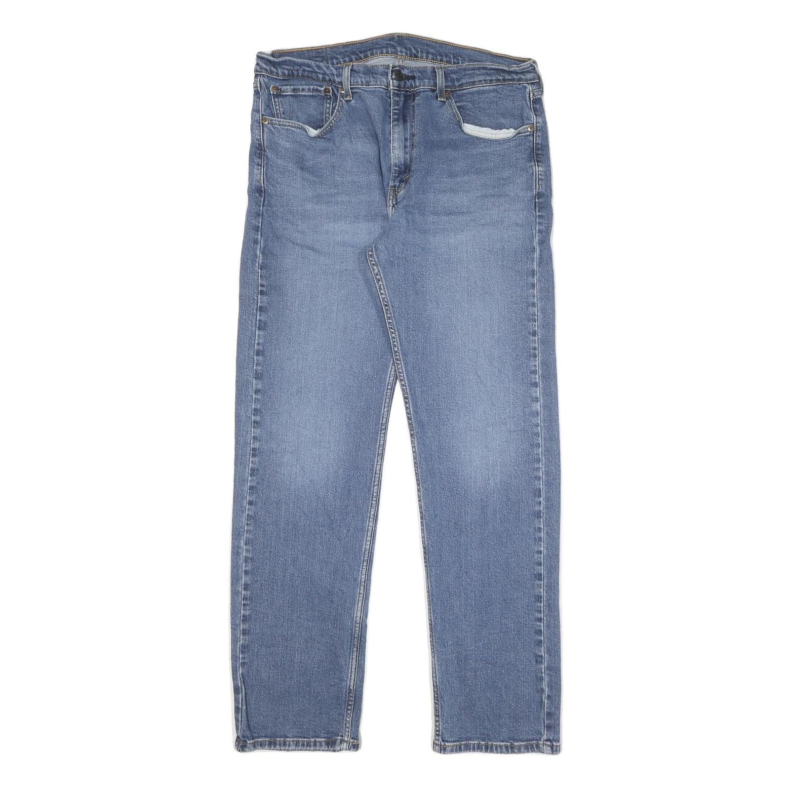 LEVI'S 505 Mens Jeans Blue Regular Straight Denim Medium W34 L31 Classic Fit Zip Refurbished - N/A refurbished available on Cerqular