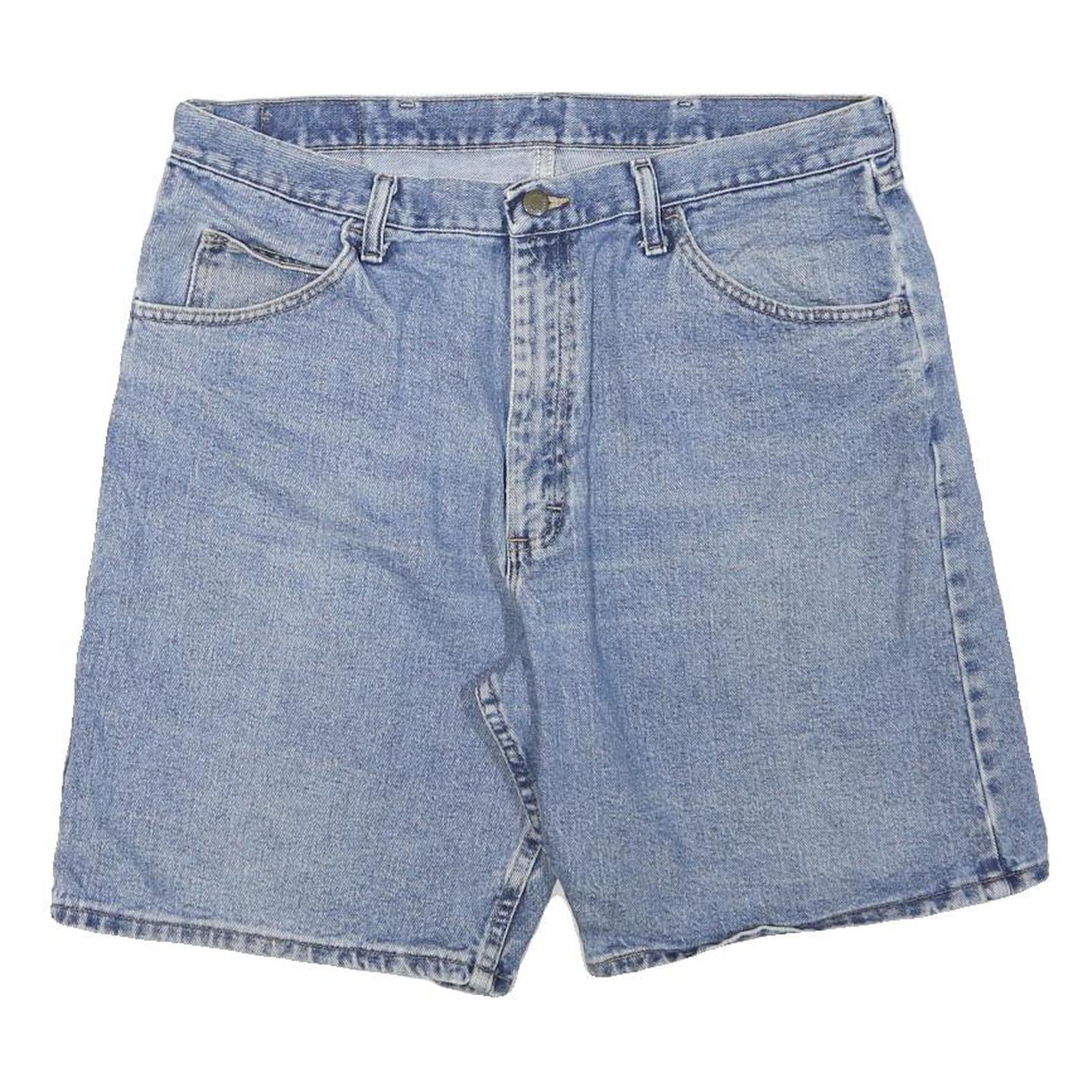 WRANGLER Mens Denim Blue Shorts XL W36 Cotton Blend Classic Casual Refurbished - N/A refurbished available on Cerqular