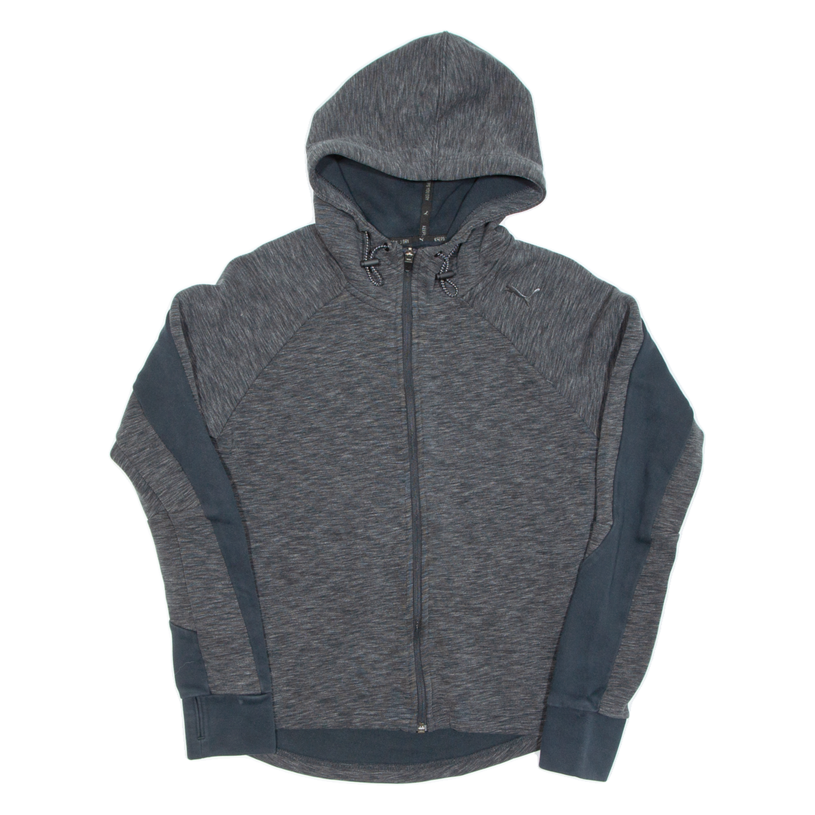 PUMA Womens Grey Hoodie Full Zip UK 10 Refurbished - N/A refurbished available on Cerqular