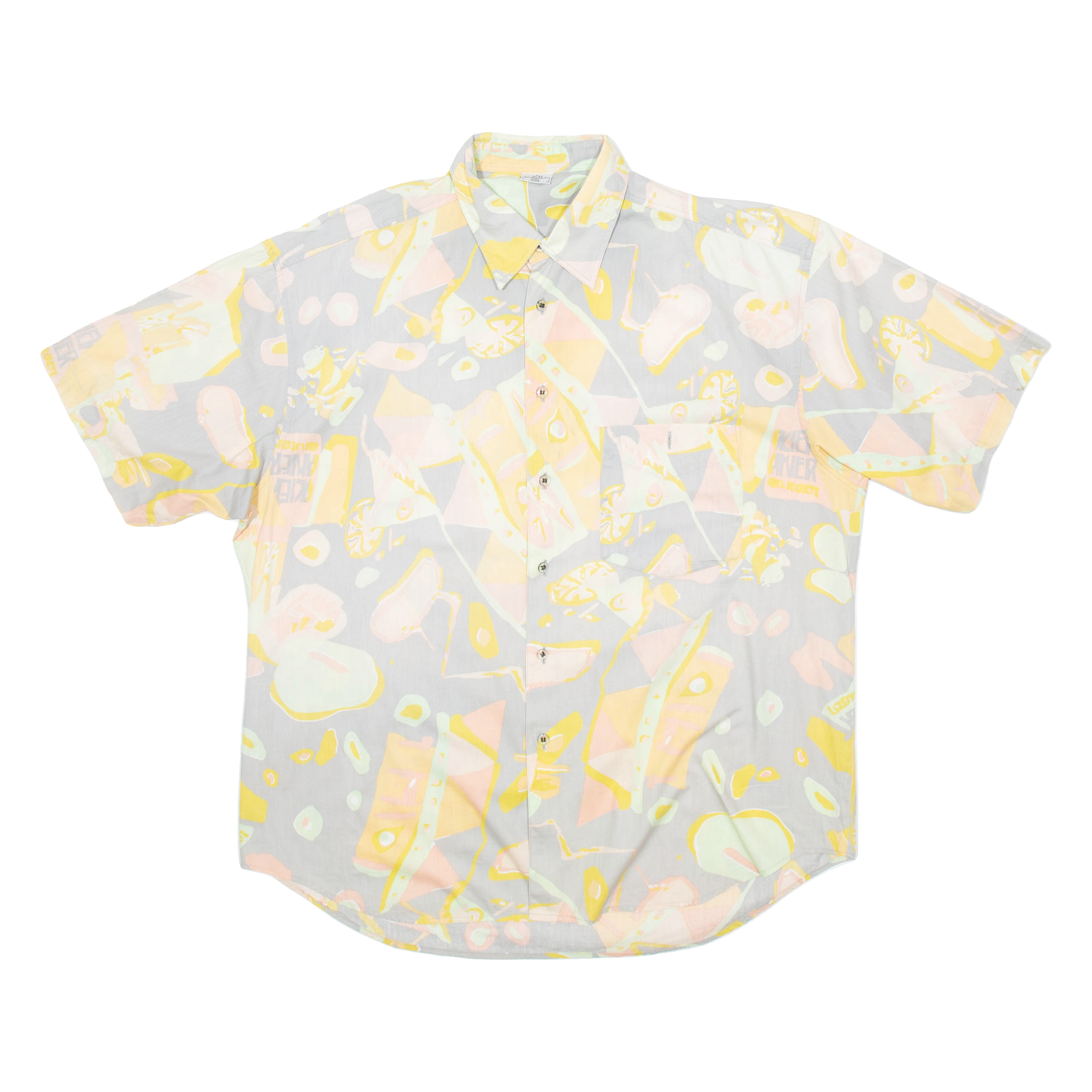 Mens Shirt Grey Crazy Pattern M Refurbished - N/A refurbished available on Cerqular
