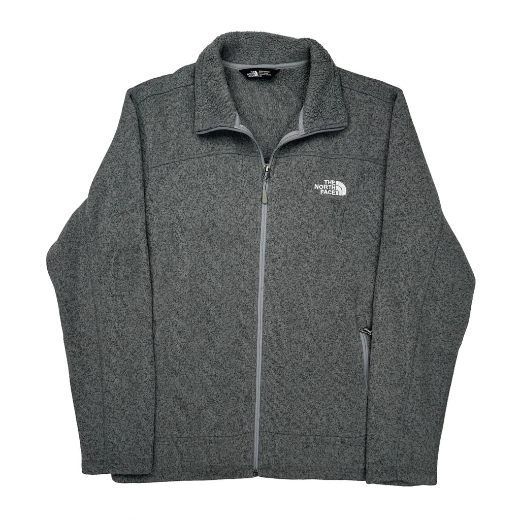 The North Face Fleece - Large Grey Polyester Refurbished - Thrifted (note: this is a term often used to describe second- refurbished available on Cerqular