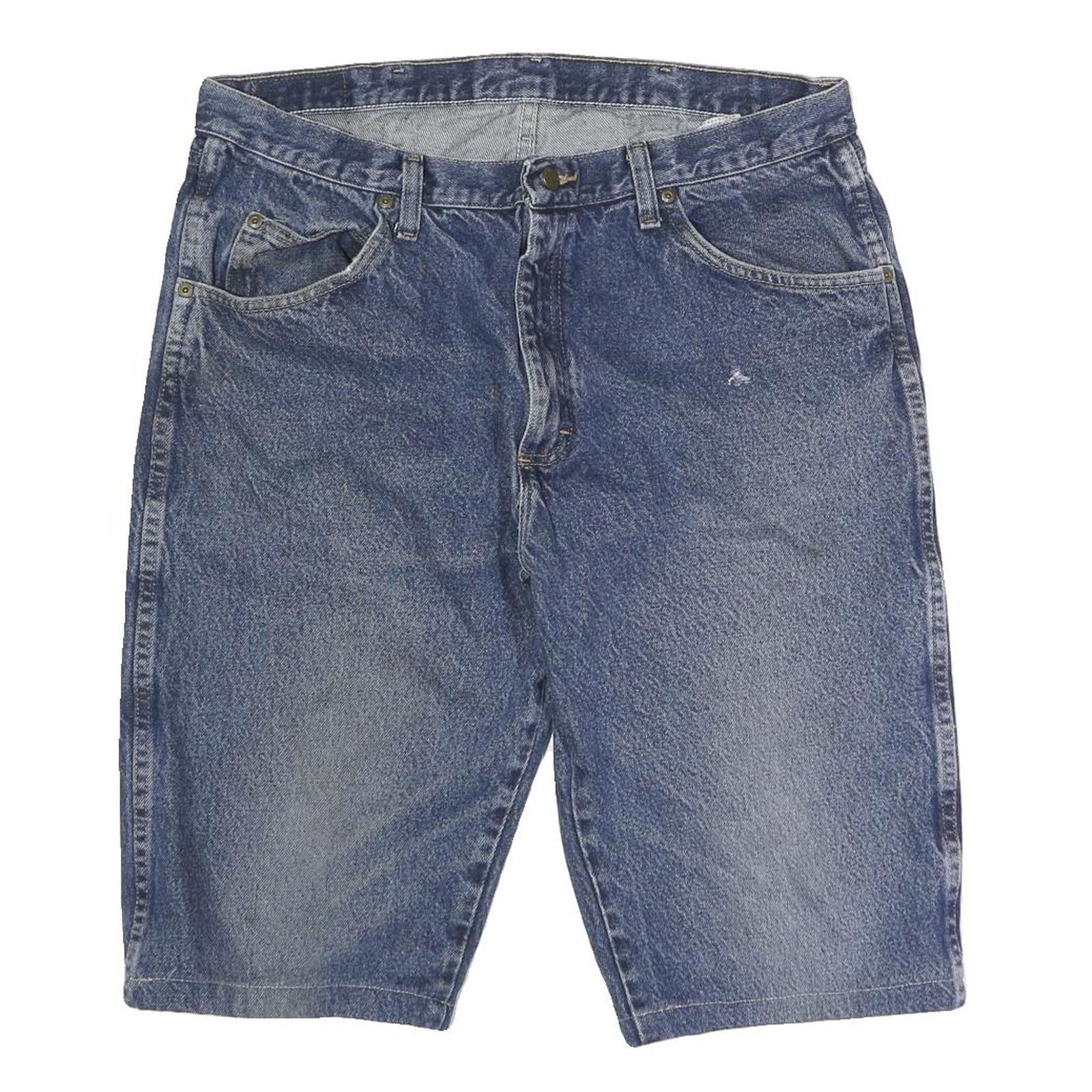 WRANGLER Mens Shorts Blue Denim Casual L W36 Classic Cotton Jeans Refurbished - N/A refurbished available on Cerqular
