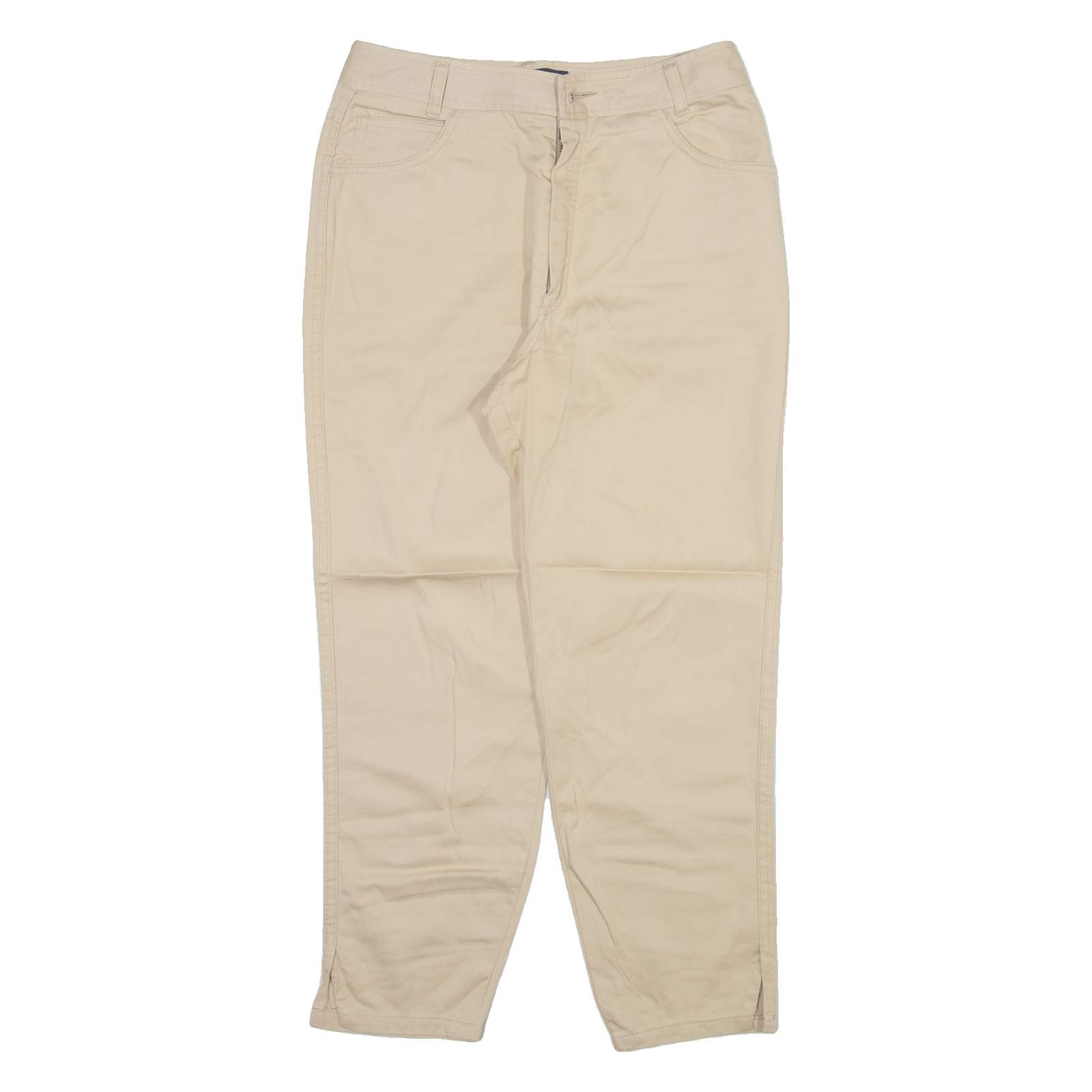 MAD JEANS Womens Trousers Cream Slim Tapered W26 L22 Refurbished - N/A refurbished available on Cerqular