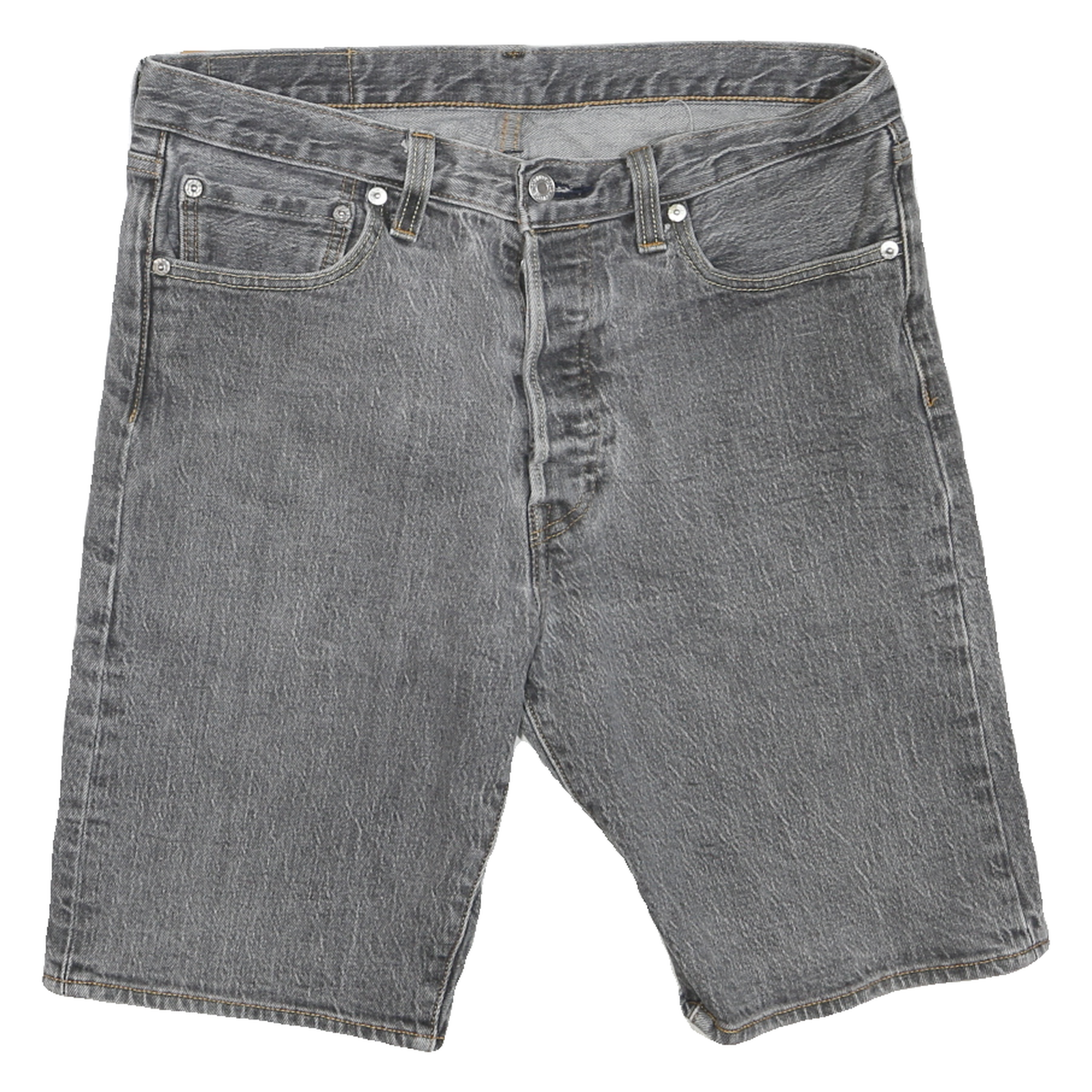 LEVI'S Womens Shorts Grey Denim Casual M W32 Classic Fit Comfortable Refurbished - N/A refurbished available on Cerqular