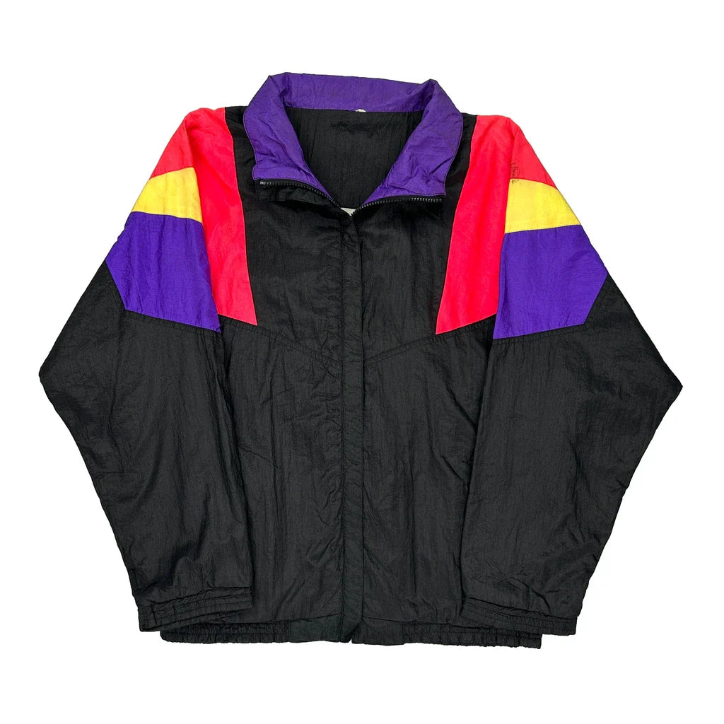 Unbranded Shell Jacket - Large Black Nylon Refurbished - Thrifted (note: this is a term often used to describe second- refurbished available on Cerqular