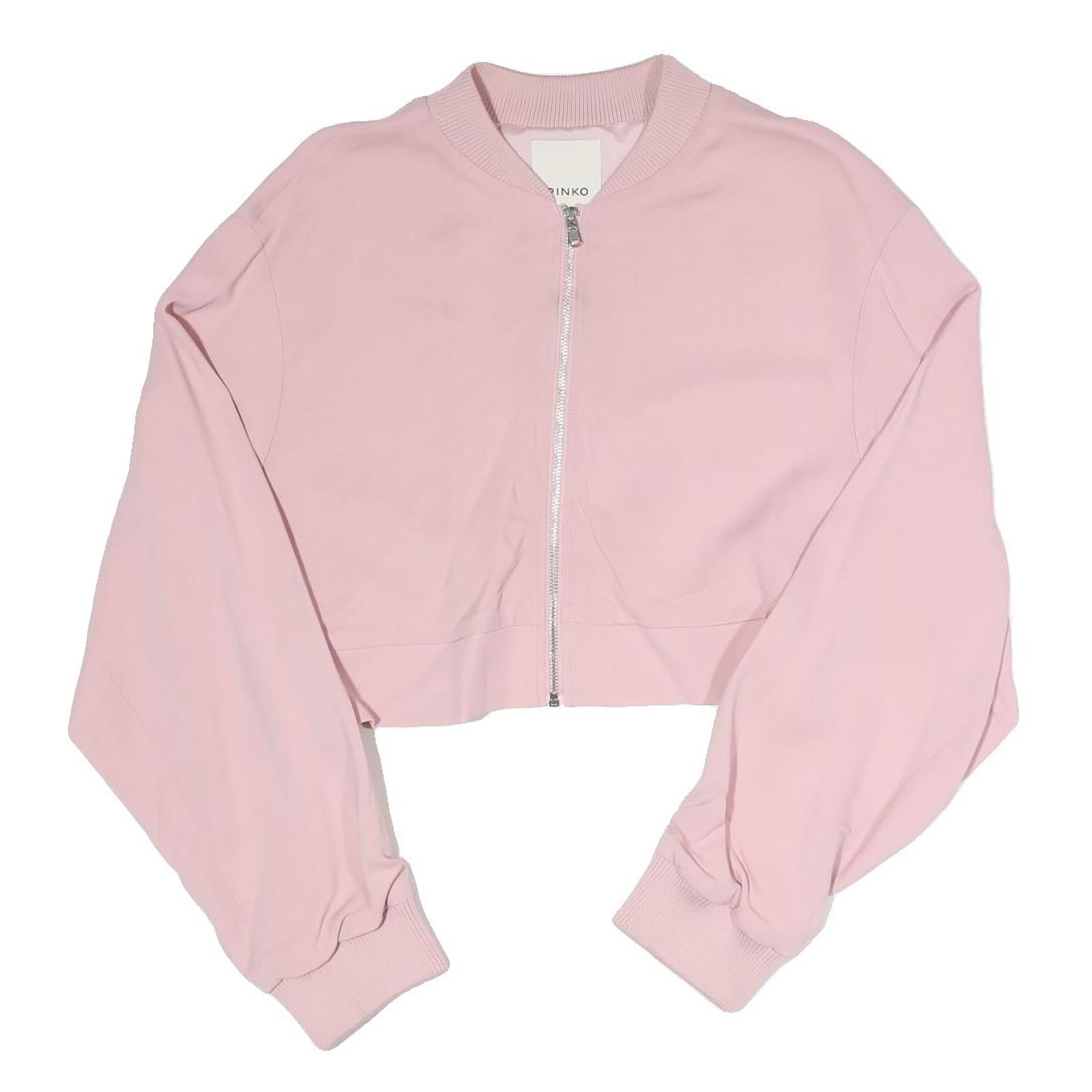 Buy PINKO Womens Pink Bomber Jacket S Polyester Blend Plain Zip Casual Cropped Refurbished - $105.29 PINKO Womens Pink Bomber Jacket S Polyester Blend Plain Zip Casual Cropped Refurbished - N/A refurbished available on Cerqular