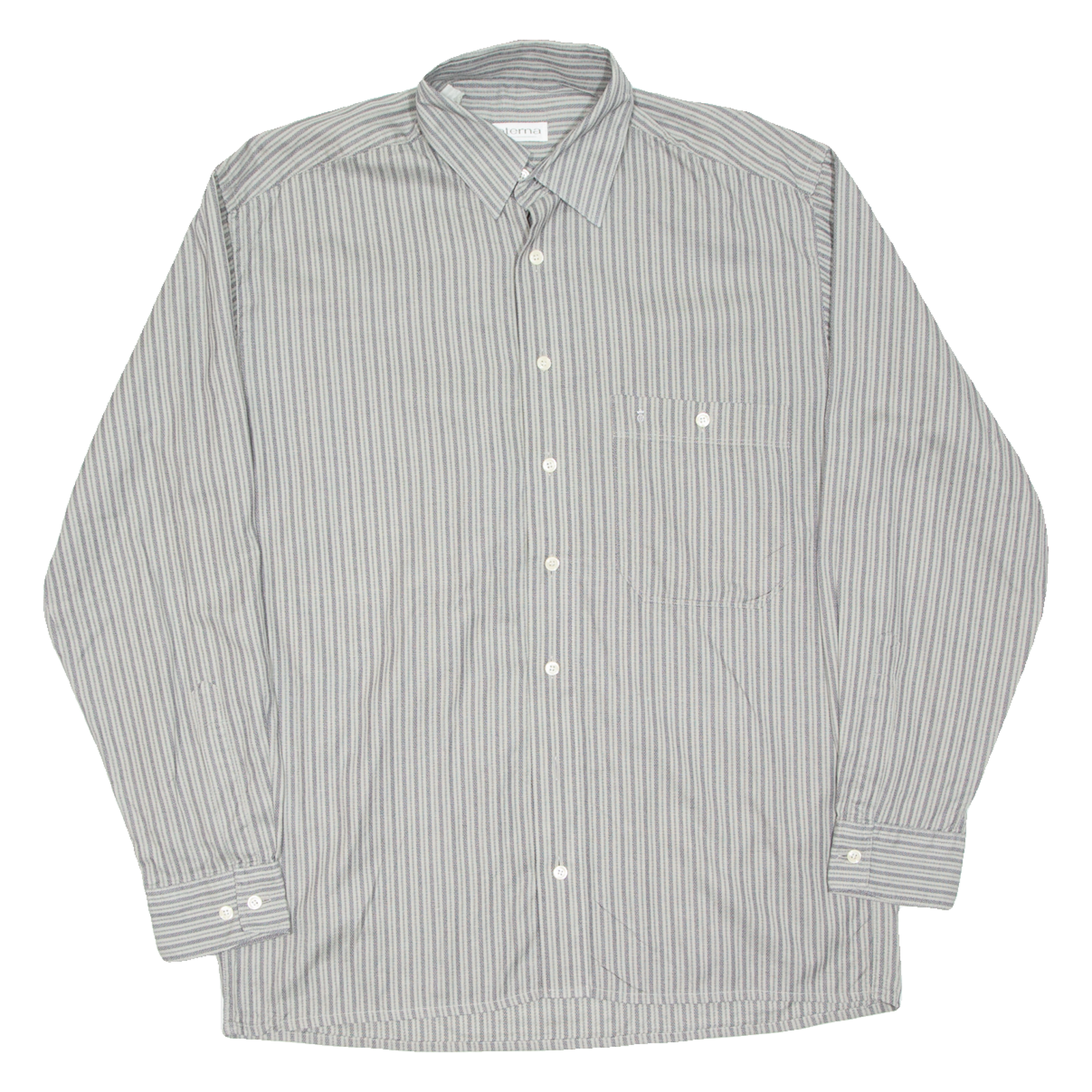 Buy ETERNA Mens Shirt Grey Striped Long Sleeve M Refurbished - $18.19 ETERNA Mens Shirt Grey Striped Long Sleeve M Refurbished - N/A refurbished available on Cerqular