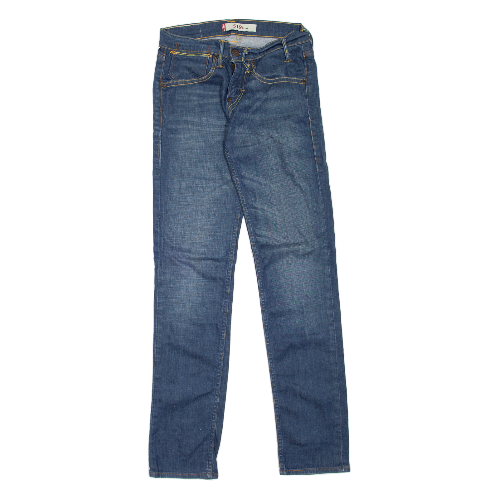 LEVI'S 519 Jeans Mens Blue Slim Skinny Stone Wash W28 L32 Refurbished - N/A refurbished available on Cerqular