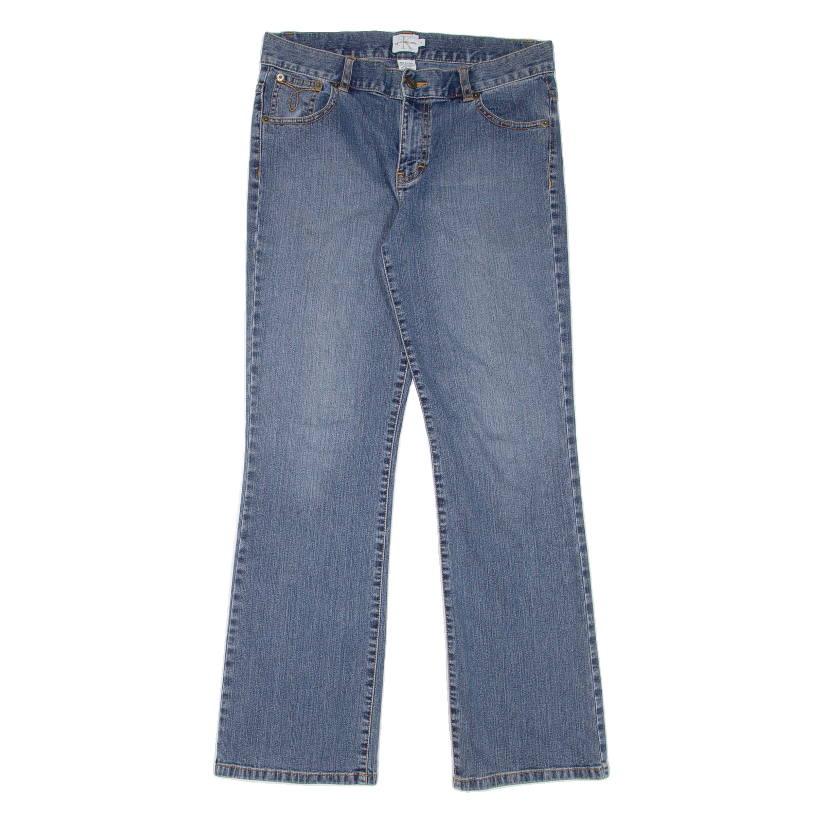 CALVIN KLEIN JEANS Womens Jeans Blue Regular Bootcut Stone Wash W29 L29 Refurbished - N/A refurbished available on Cerqular