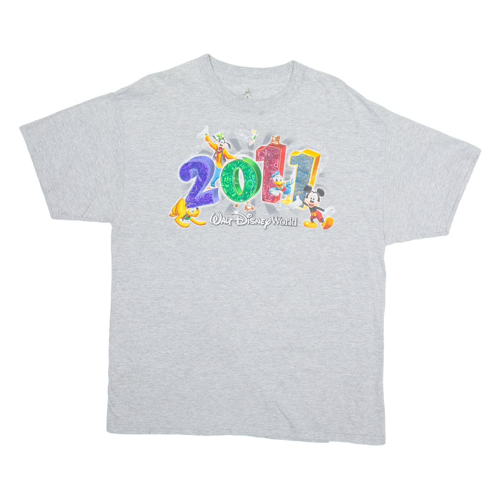 WALT DISNEY 2011 Womens T-Shirt Grey L Refurbished - N/A refurbished available on Cerqular