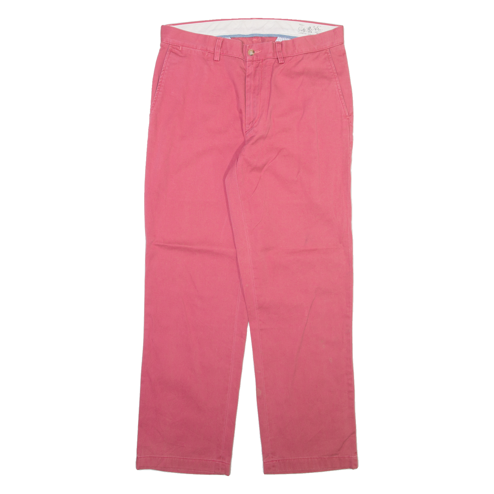 POLO RALPH LAUREN Mens Trousers Pink Regular Straight W33 L30 Refurbished - N/A refurbished available on Cerqular