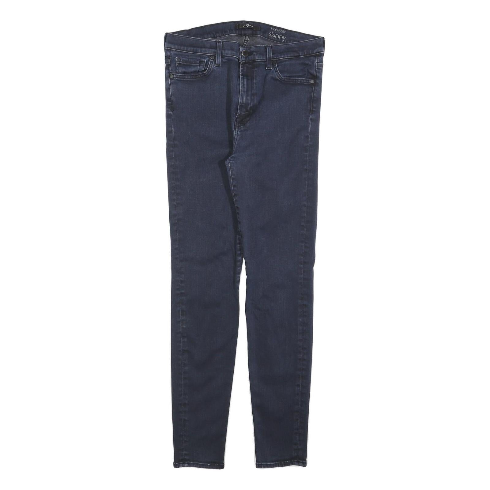 7 FOR ALL MANKIND Womens Jeans Blue Slim Skinny Denim Medium W30 L30 Stretch Refurbished - N/A refurbished available on Cerqular