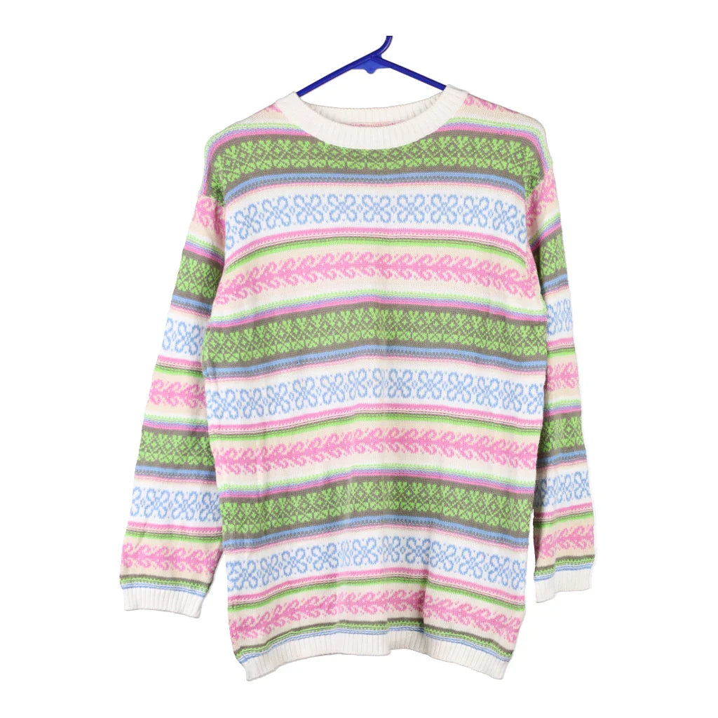 Benetton Striped Jumper - Small Multicoloured Wool Refurbished - Thrifted (note: this is a term often used to describe second- refurbished available on Cerqular