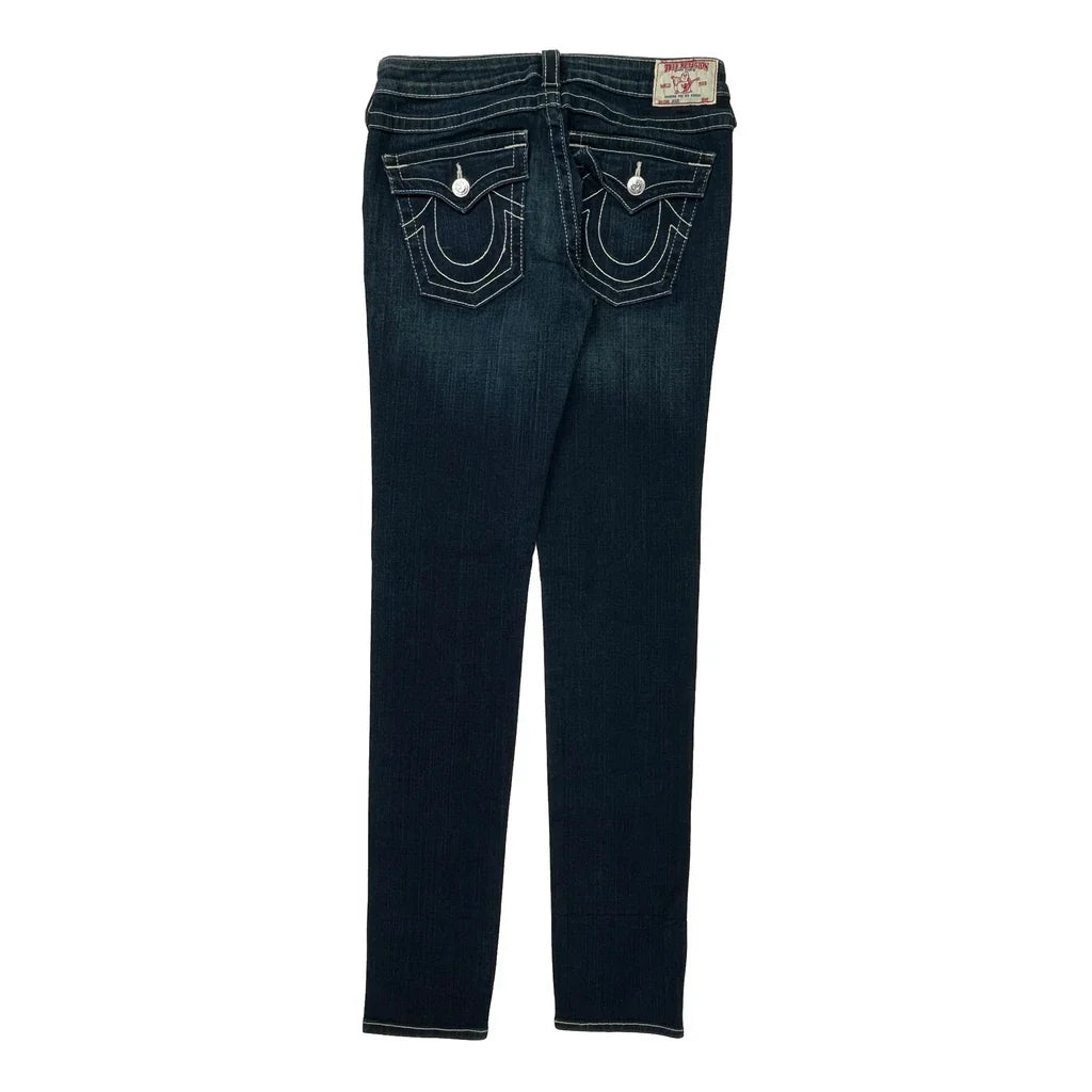 True Religion Skinny Jeans - 30W UK 8 Dark Wash Denim Refurbished - Thrifted (note: this is a term often used to describe second- refurbished available on Cerqular