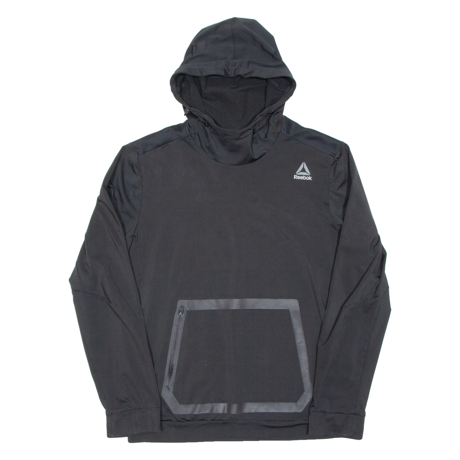 REEBOK Mens Black Hoodie M Refurbished - N/A refurbished available on Cerqular