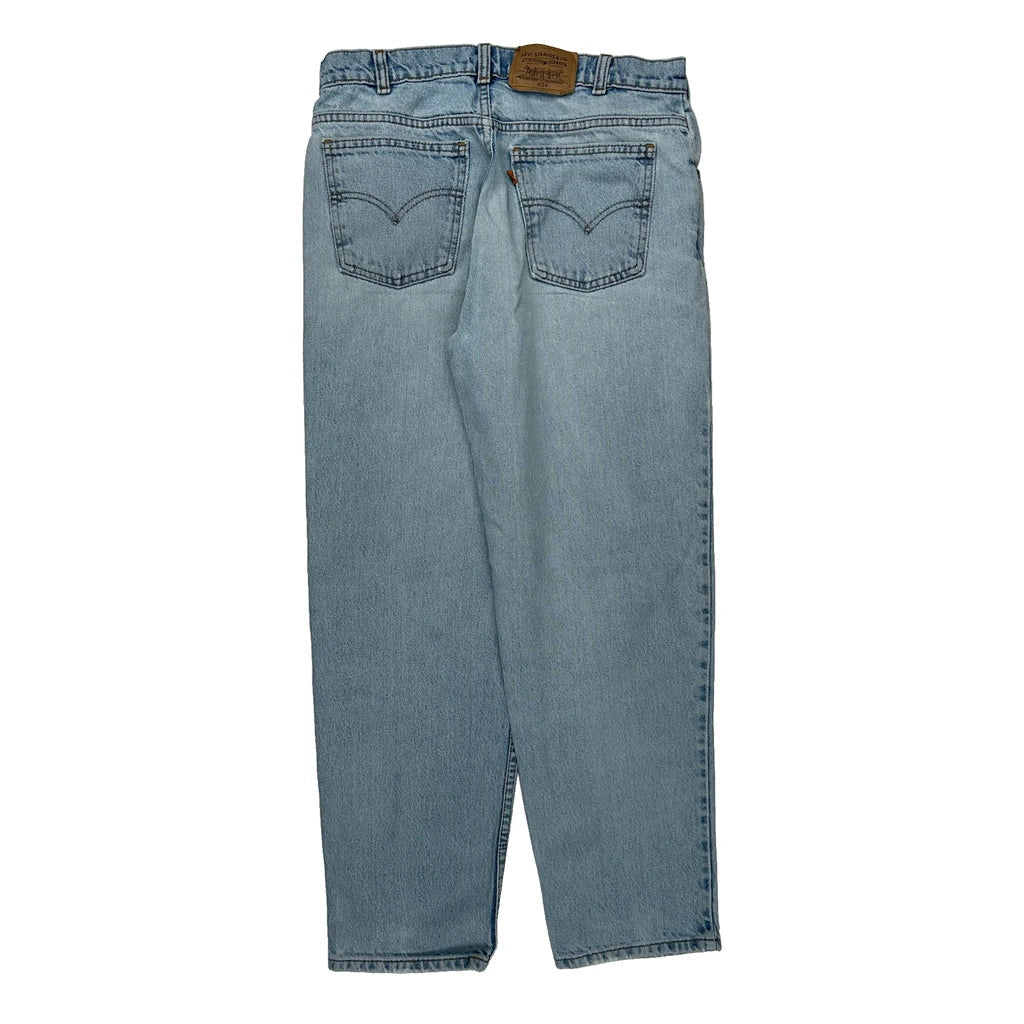 Levis Jeans - 32W 29L Light Wash Denim Refurbished - Thrifted (note: this is a term often used to describe second- refurbished available on Cerqular