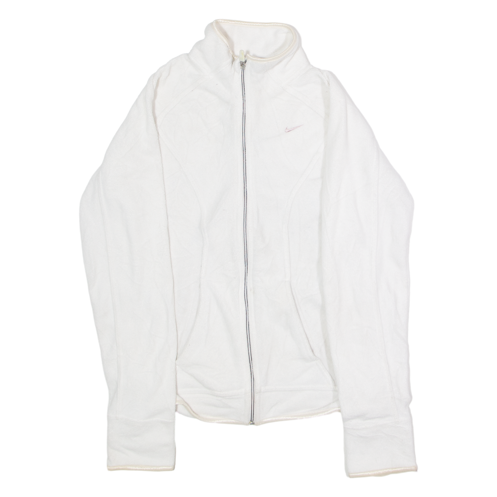 NIKE Womens Fleece Jacket White S Refurbished - N/A refurbished available on Cerqular