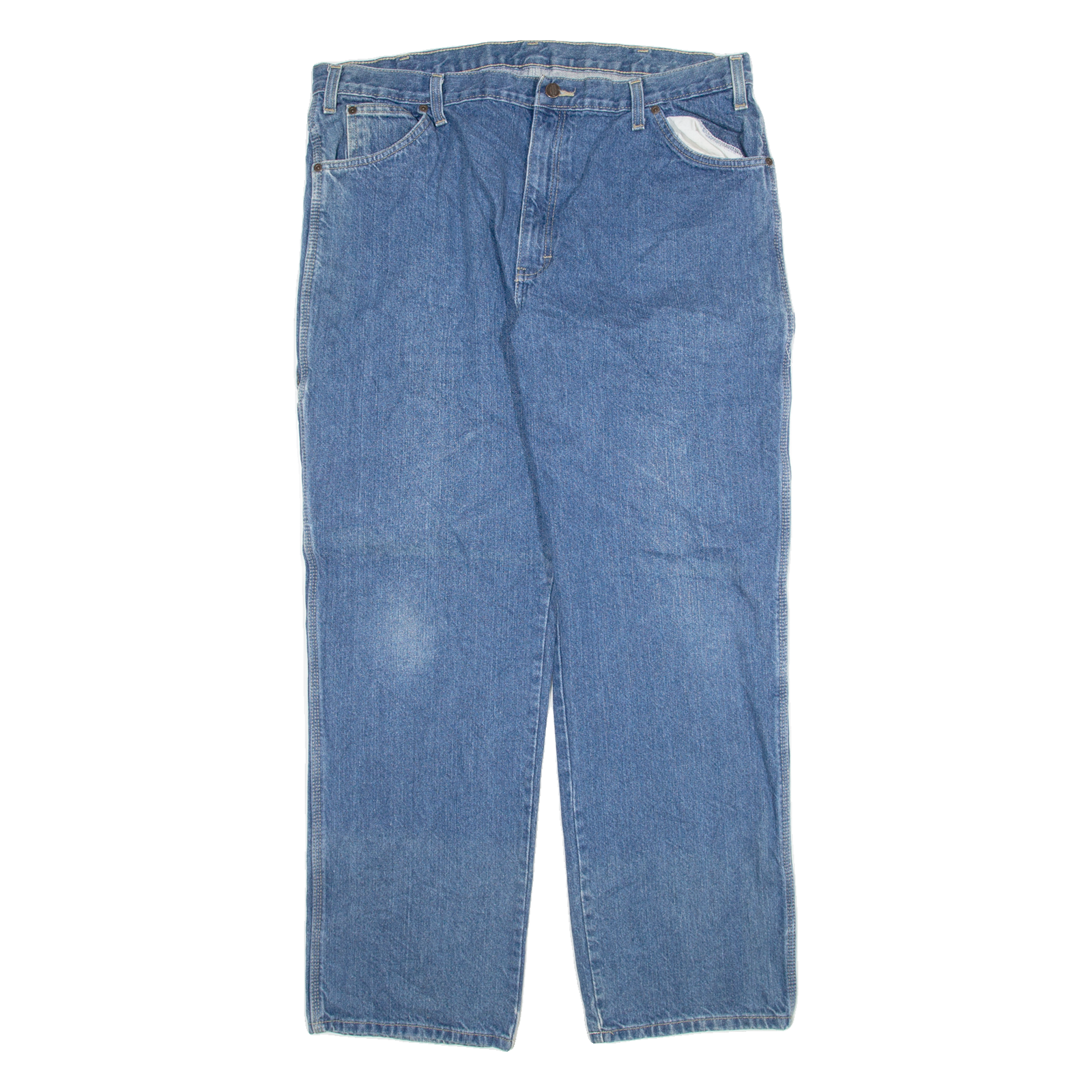 DICKIES Mens Jeans Blue Regular Straight W40 L32 Refurbished - N/A refurbished available on Cerqular