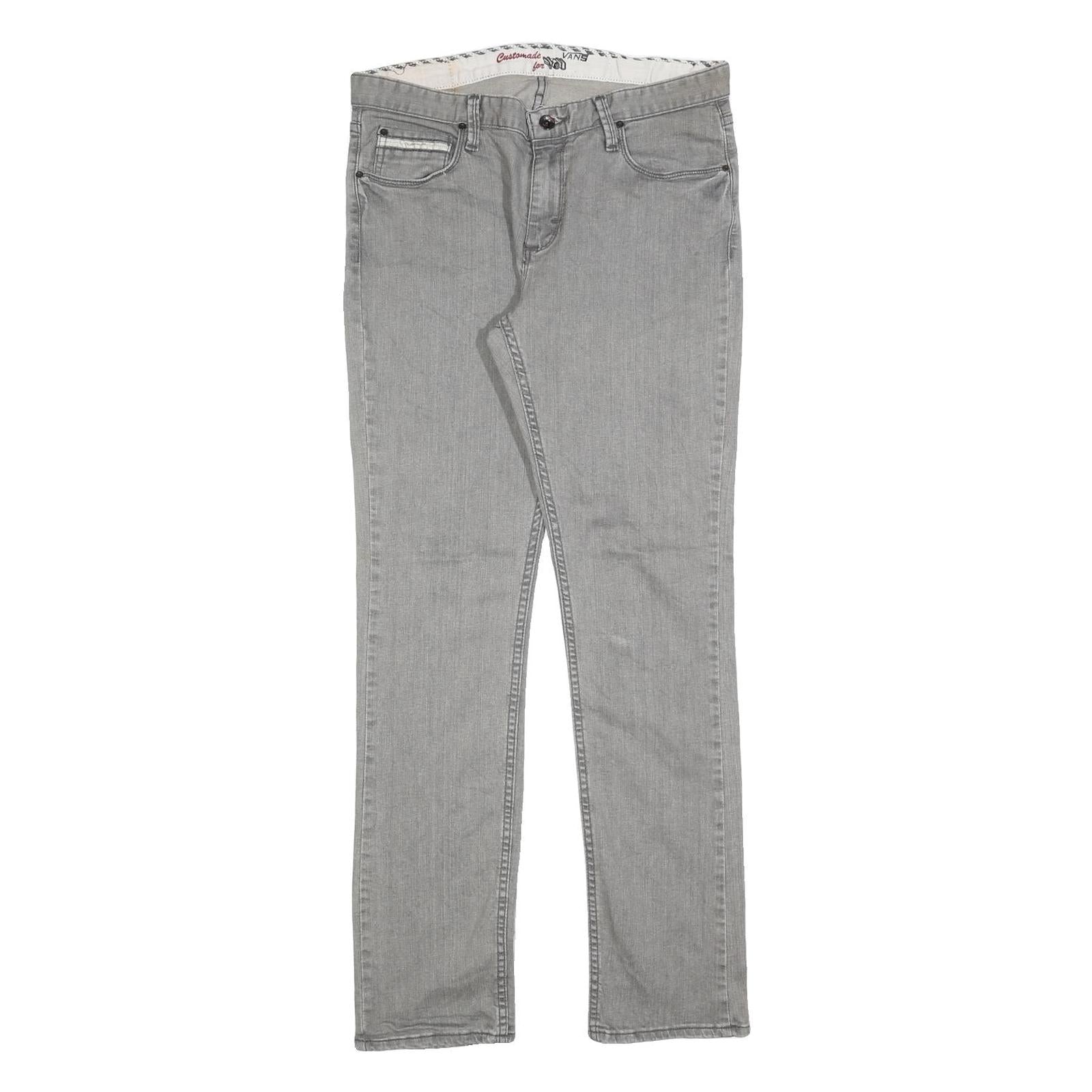 Buy VANS Mens Jeans Grey Slim Skinny Denim W32 L32 Zip Cotton Casual Streetwear Refurbished - $29.89 VANS Mens Jeans Grey Slim Skinny Denim W32 L32 Zip Cotton Casual Streetwear Refurbished - N/A refurbished available on Cerqular