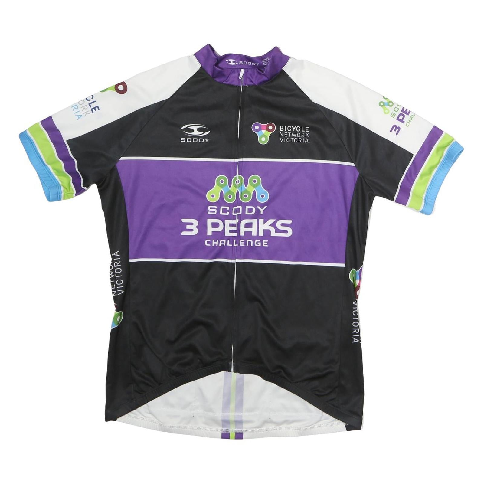 SCODY Mens Black & Purple 3 Peaks Challenge T-Shirt XL Short Sleeve Crew Neck Refurbished - N/A refurbished available on Cerqular
