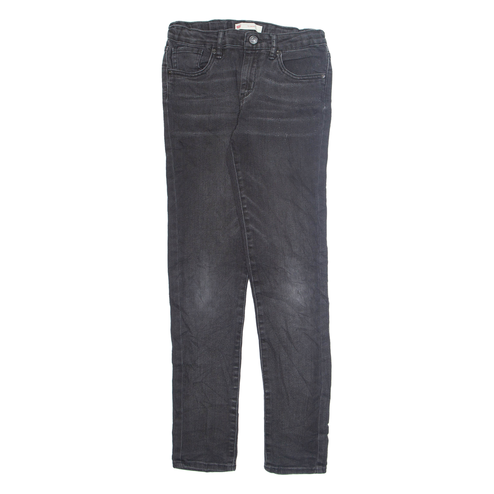 LEVI'S Womens Jeans Grey Regular Tapered Stone Wash W26 L28 Refurbished - N/A refurbished available on Cerqular