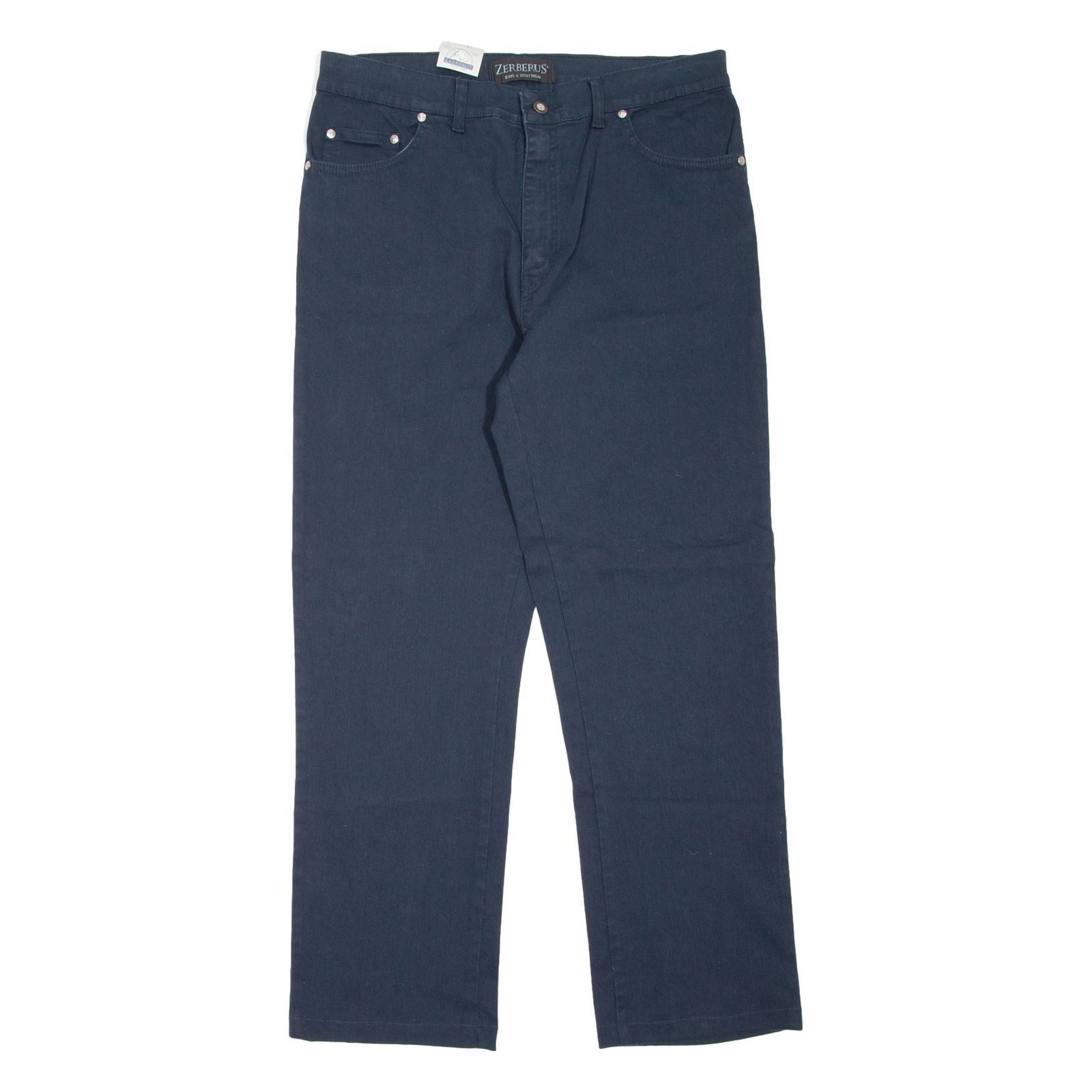 ZERBERUS Mens Jeans Blue Regular Straight W36 L29 Refurbished - N/A refurbished available on Cerqular