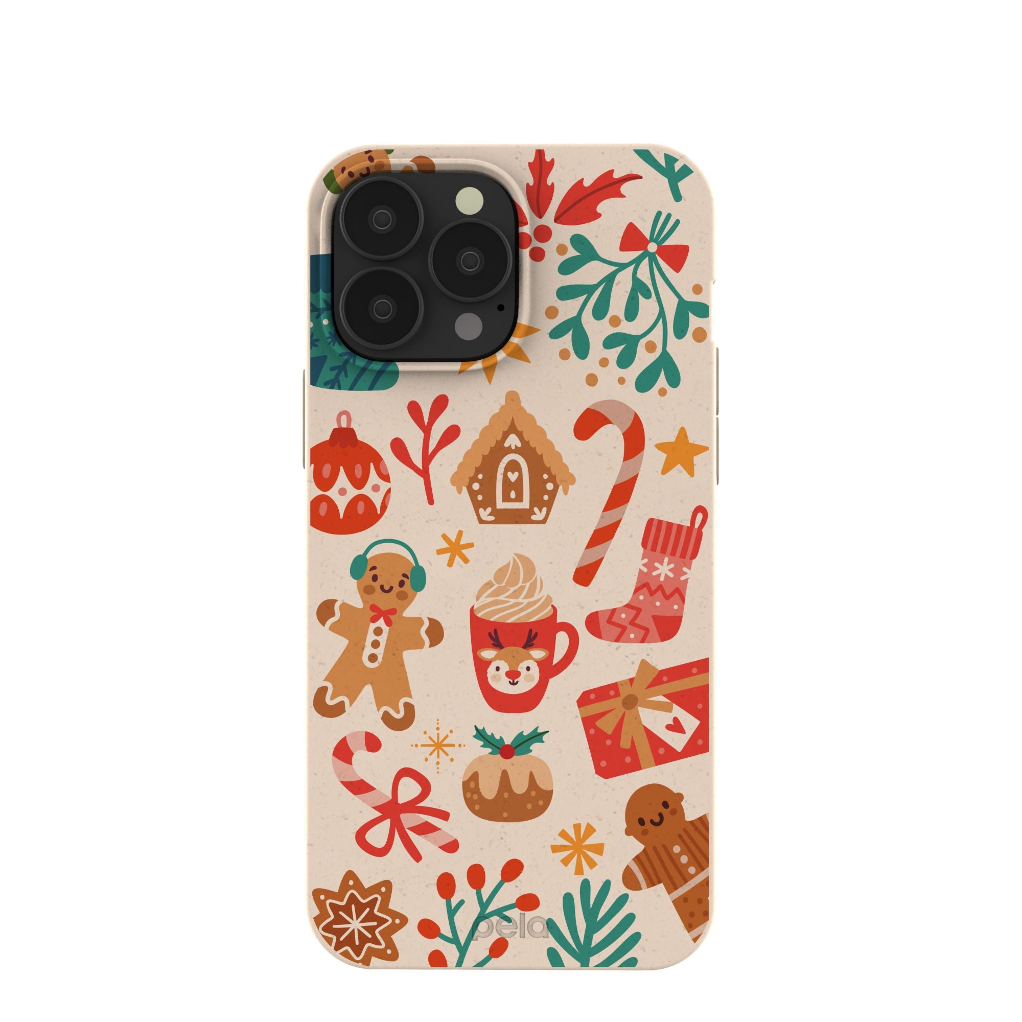 Seashell Festive AF iPhone 13 Pro Max Case Refurbished - Pela Case refurbished available on Cerqular