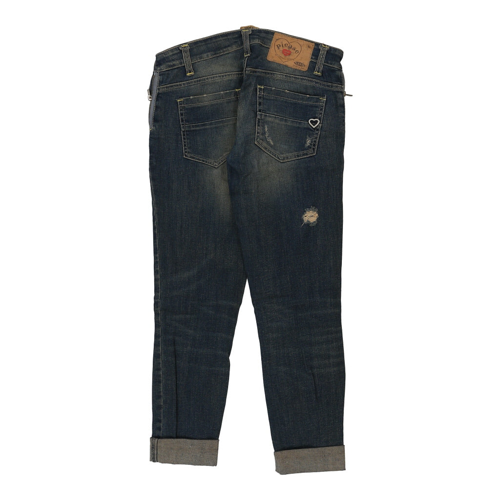 Please Jeans - 30W UK 6 Blue Cotton Refurbished - Thrifted (note: this is a term often used to describe second- refurbished available on Cerqular
