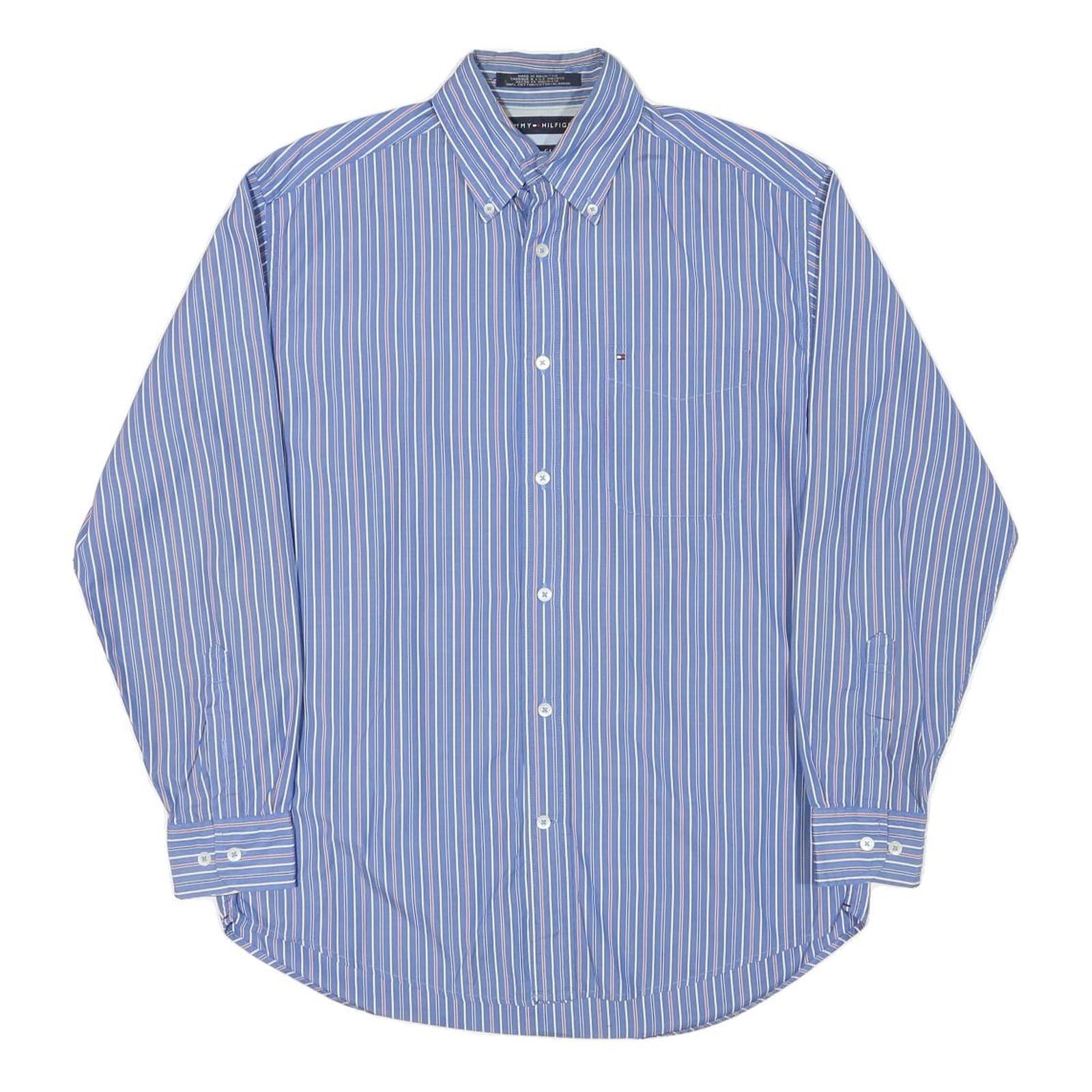 Buy TOMMY HILFIGER Mens Blue & White Striped Shirt S Button Down Collar Long Sleeve Refurbished - $35.09 TOMMY HILFIGER Mens Blue & White Striped Shirt S Button Down Collar Long Sleeve Refurbished - N/A refurbished available on Cerqular