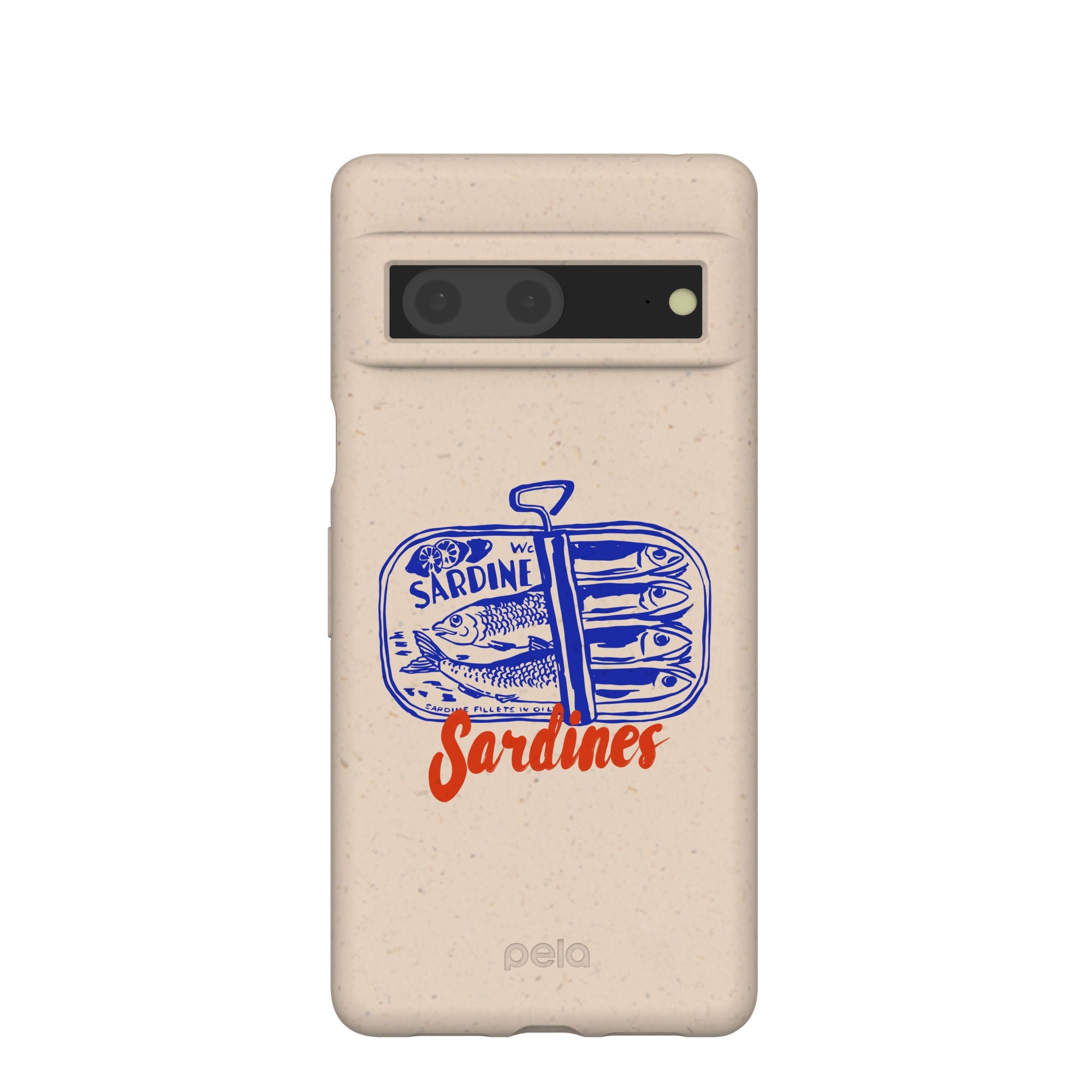 Seashell Sardines Google Pixel 7 Case Refurbished - Pela Case refurbished available on Cerqular