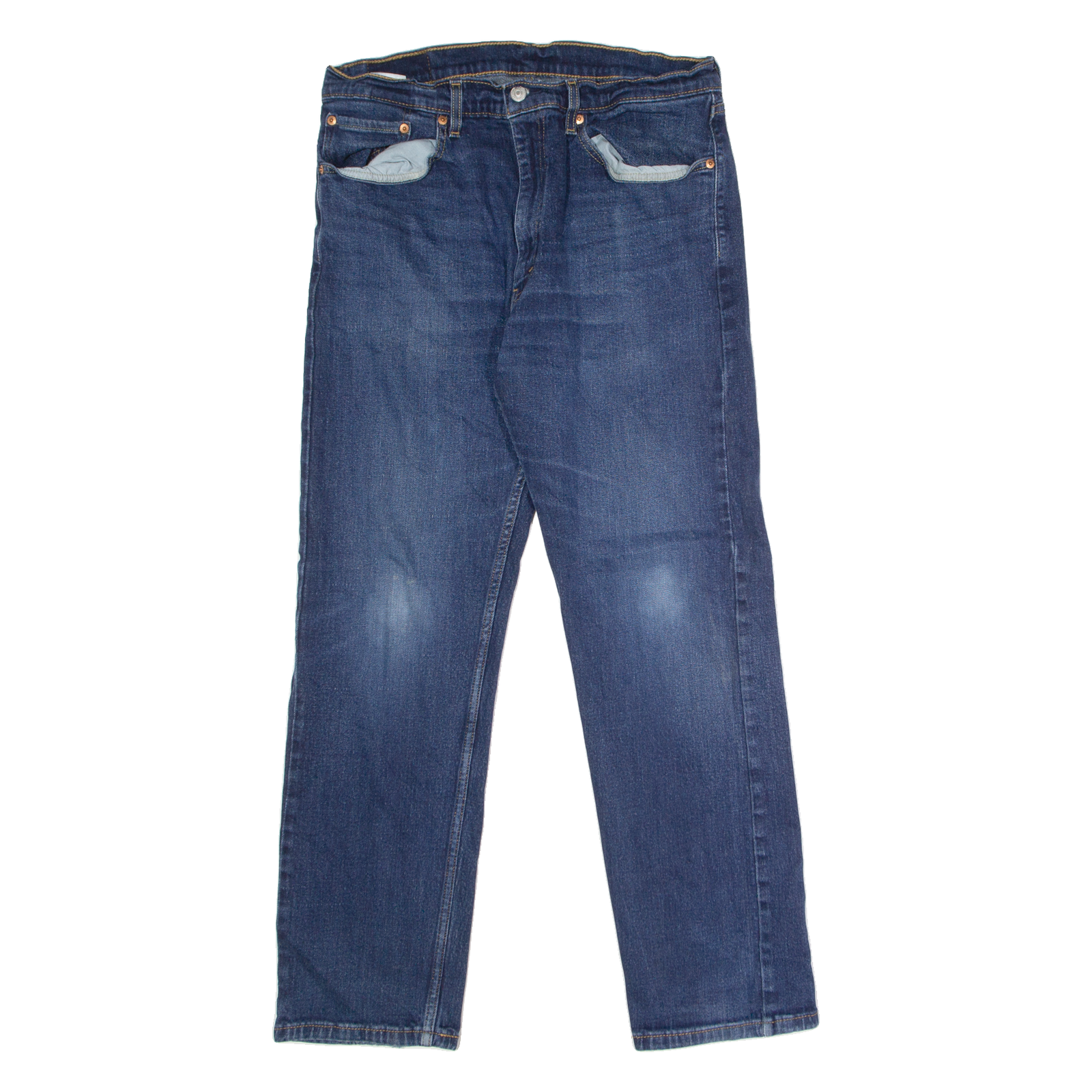 LEVI'S 505 Jeans Mens Blue Regular Straight W36 L32 Refurbished - N/A refurbished available on Cerqular