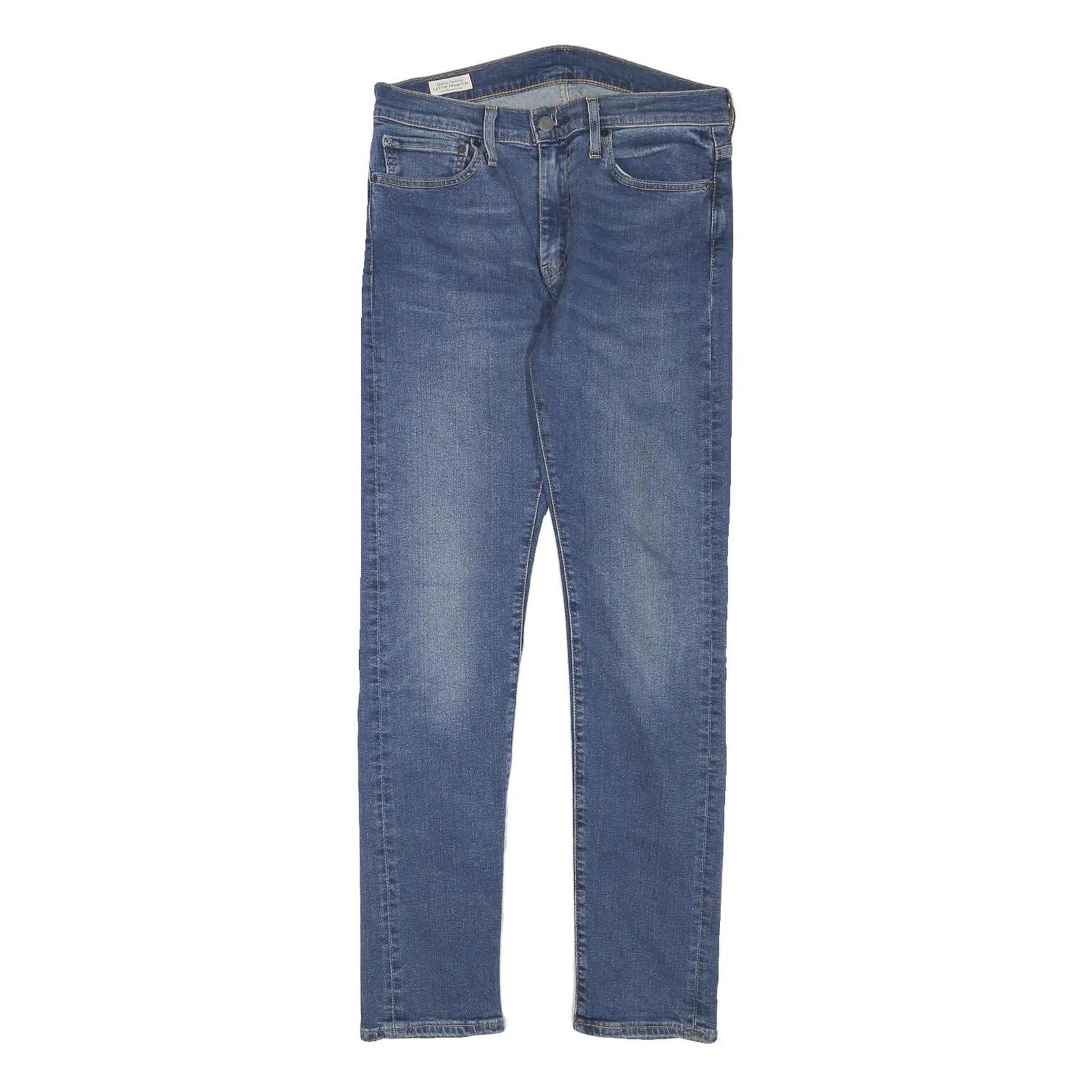 LEVI'S Mens Slim Blue Denim Light Zip Jeans W30 L30 Classic Fit Casual Refurbished - N/A refurbished available on Cerqular