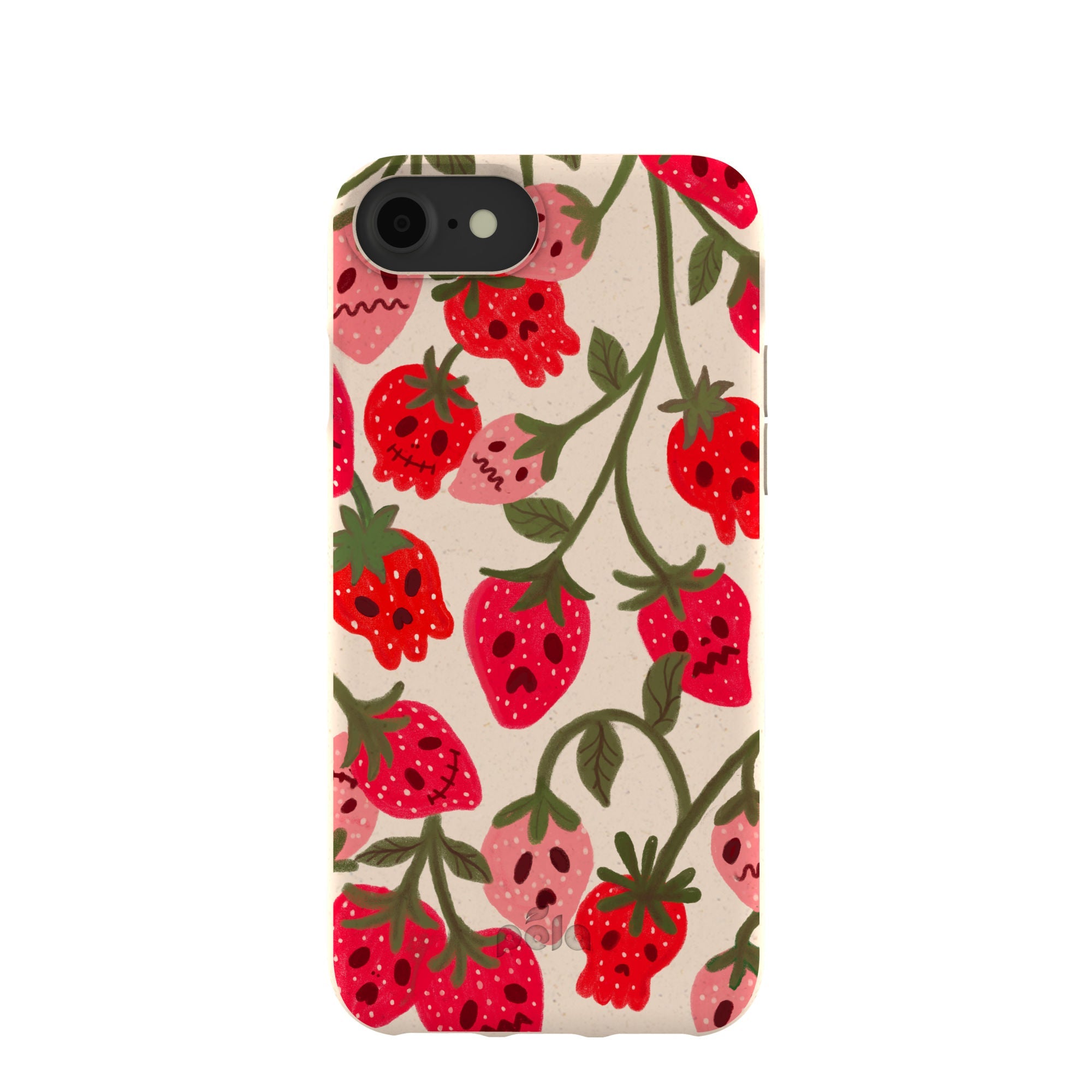 Seashell Strawboories iPhone 6/6s/7/8/SE Case Refurbished - Pela Case refurbished available on Cerqular