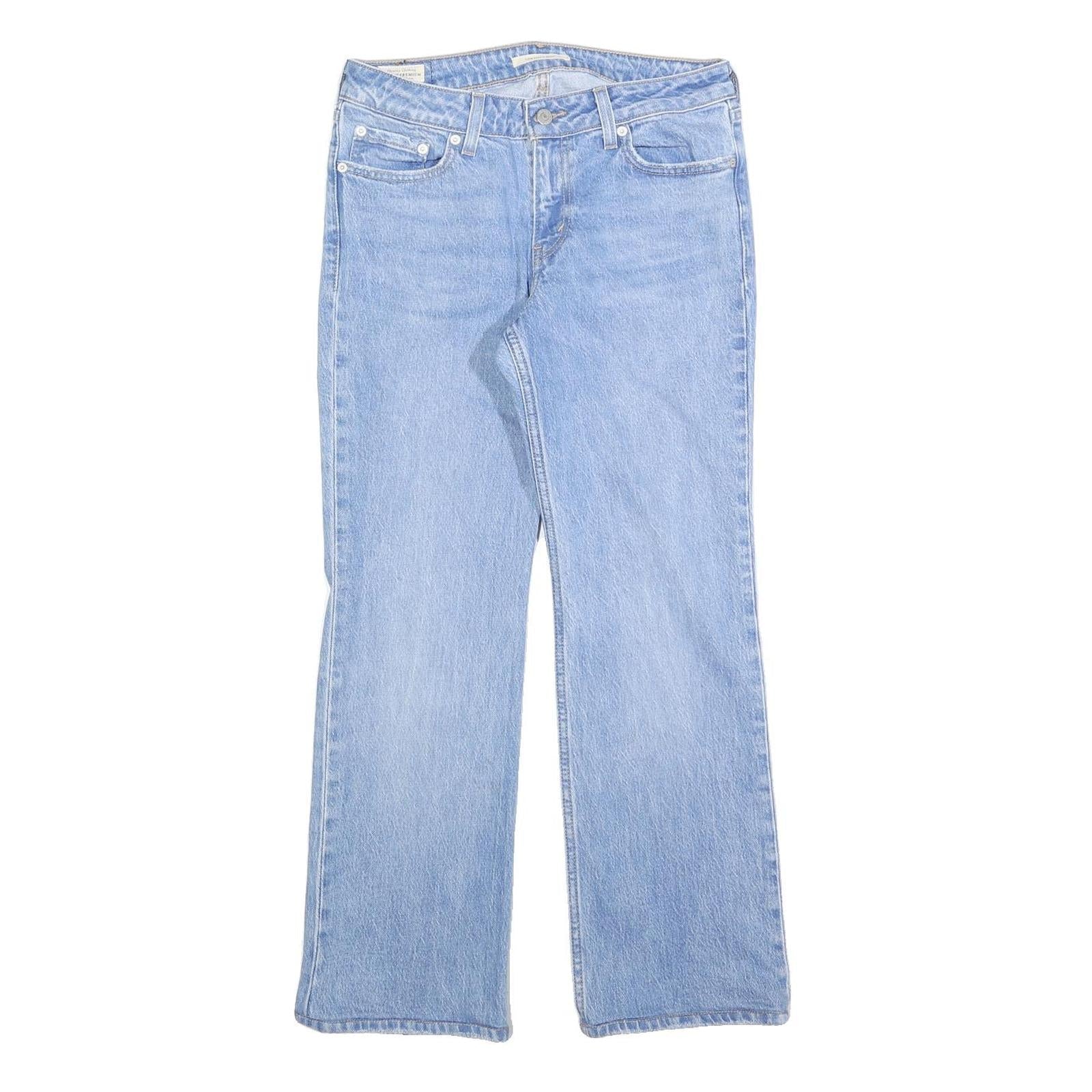LEVI'S Womens Jeans Blue Regular Straight Denim Medium W28 L28 Classic Fit Refurbished - N/A refurbished available on Cerqular