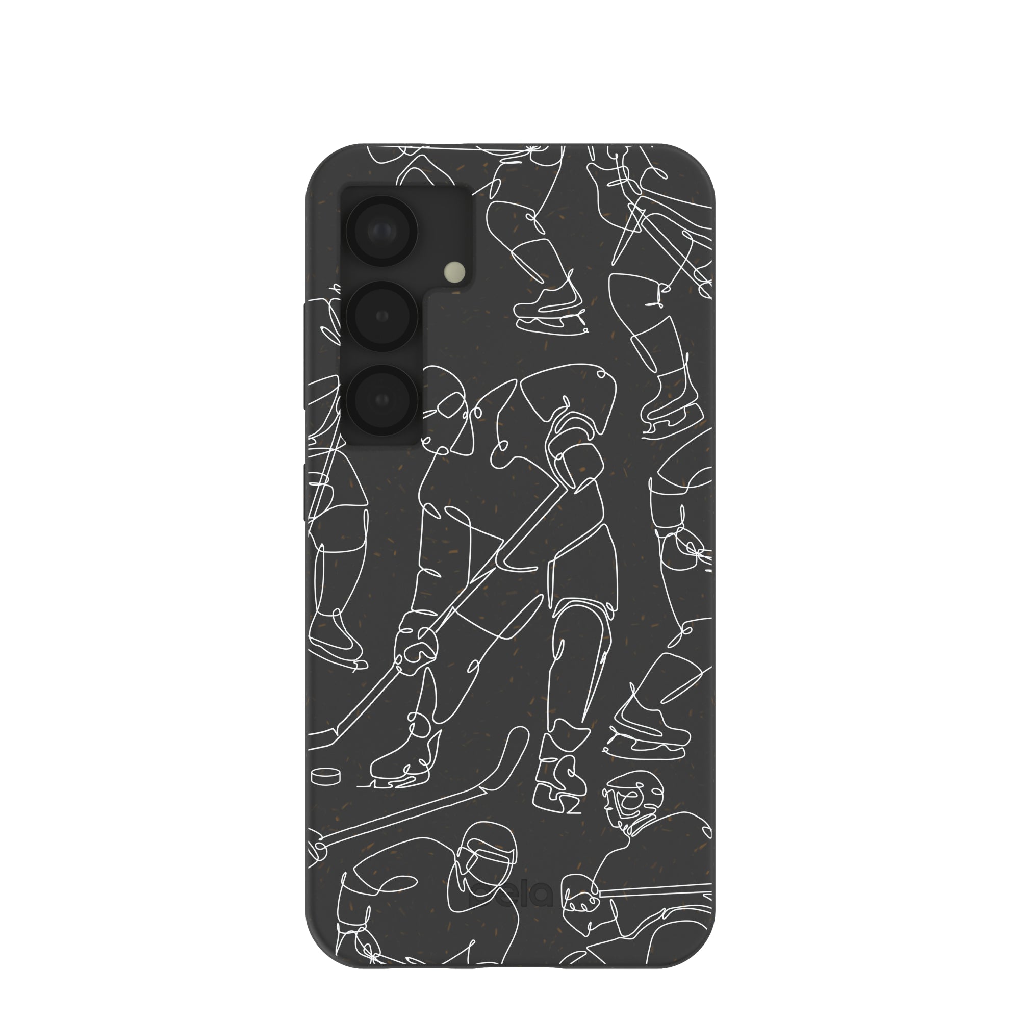 Black Play Sketch Samsung Galaxy S25 Case Refurbished - Pela Case refurbished available on Cerqular