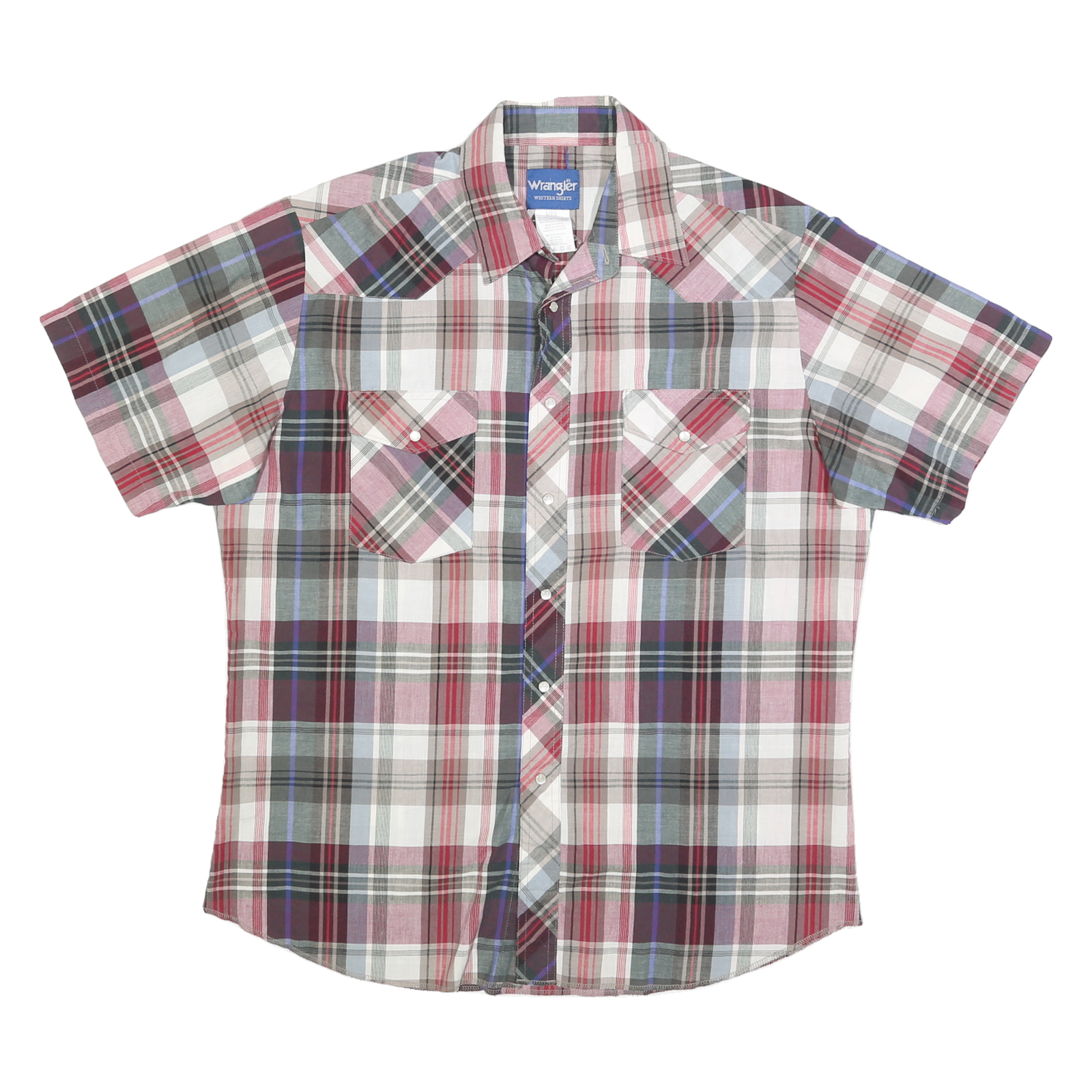 Buy WRANGLER Mens Red & Grey Plaid Western Shirt L Cotton Blend Casual Short Sleeve Refurbished - $32.49 WRANGLER Mens Red & Grey Plaid Western Shirt L Cotton Blend Casual Short Sleeve Refurbished - N/A refurbished available on Cerqular