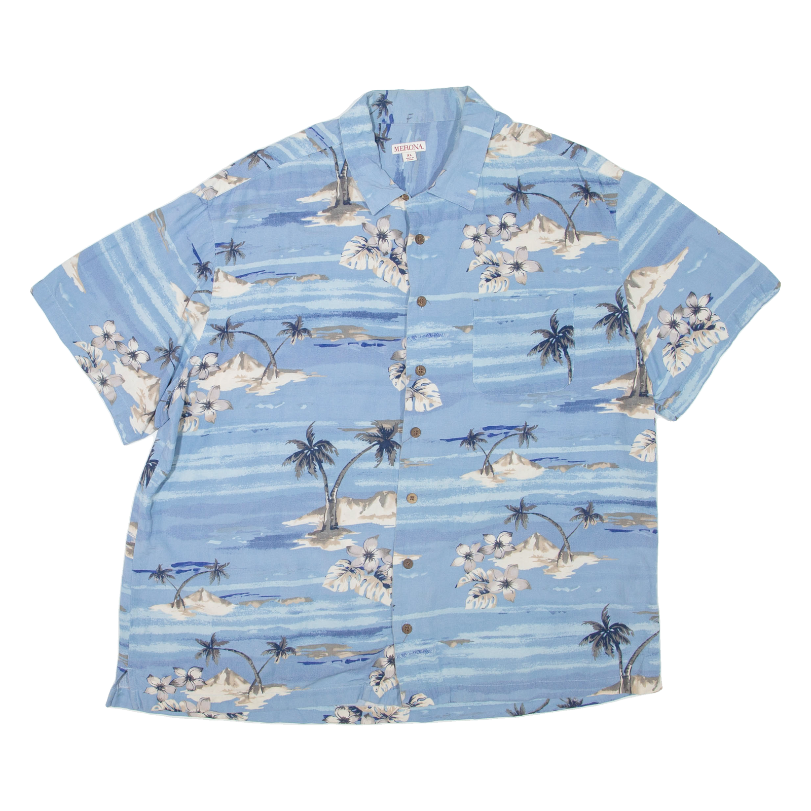 Buy MERONA Mens Hawaiian Shirt Blue Floral XL Refurbished - $18.19 MERONA Mens Hawaiian Shirt Blue Floral XL Refurbished - N/A refurbished available on Cerqular