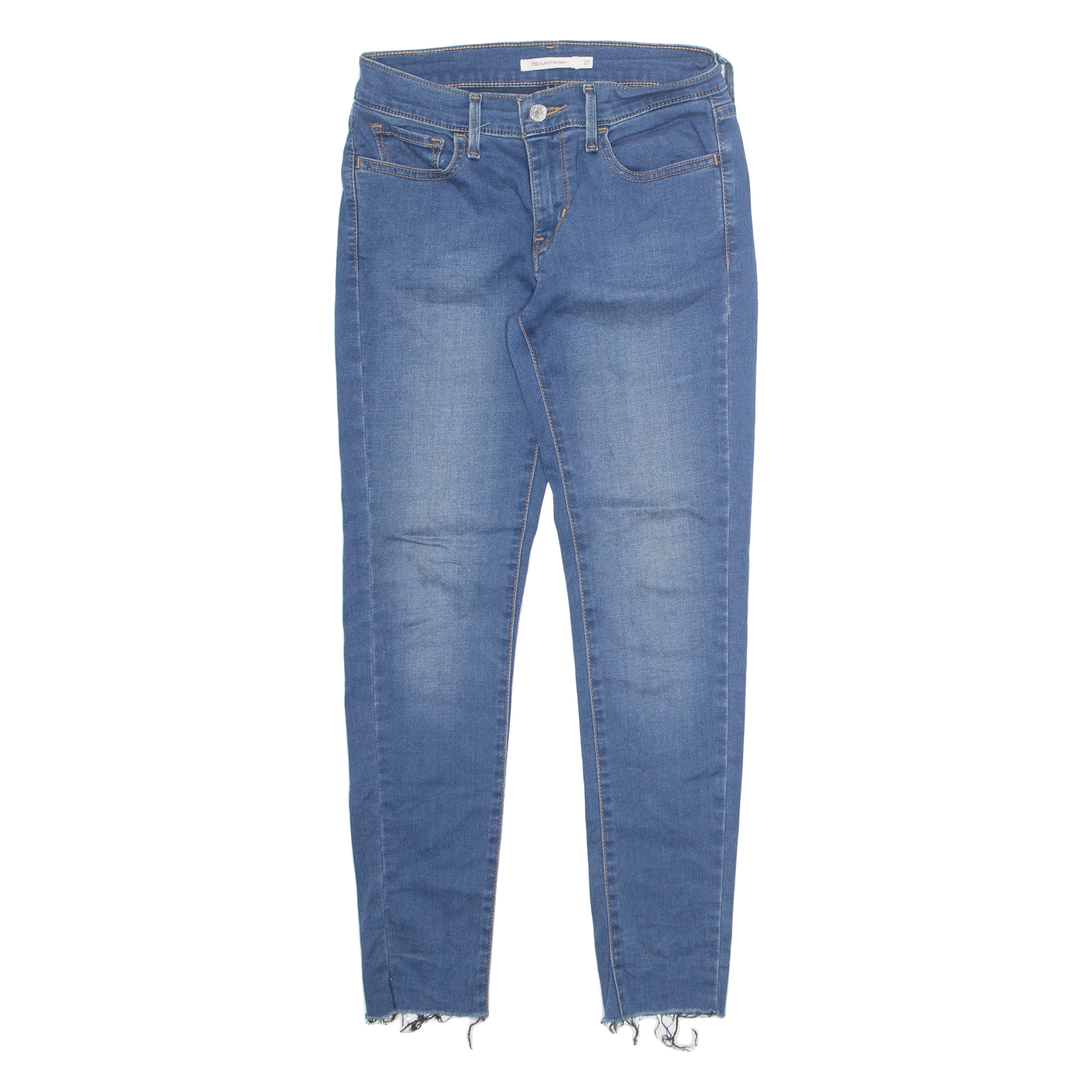 LEVI'S 710 Womens Jeans Blue Slim Skinny Stone Wash W27 L27 Refurbished - N/A refurbished available on Cerqular