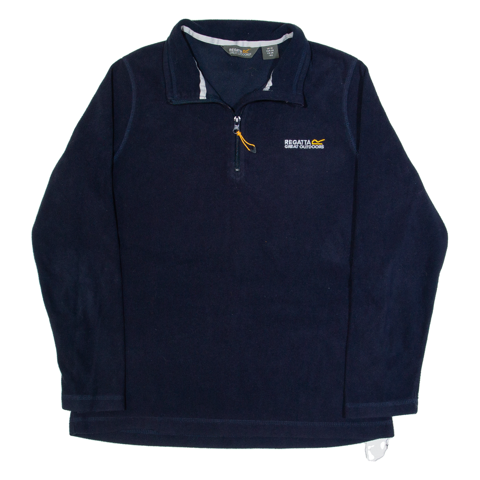 REGATTA Womens Fleece Blue 1/4 Zip UK 10 Refurbished - N/A refurbished available on Cerqular