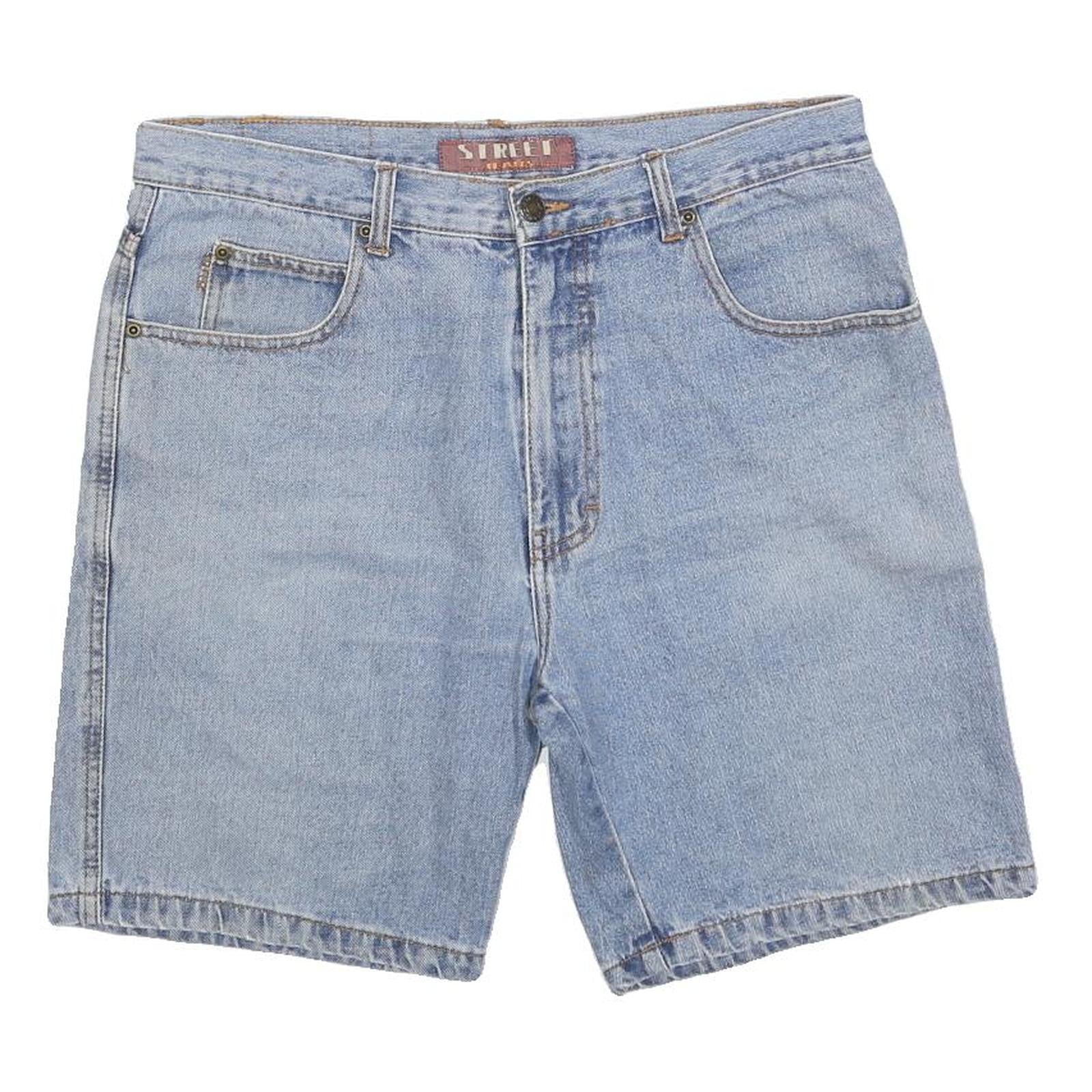 STREET Womens Shorts Light Blue Denim Casual M W34 Summer Essential Refurbished - N/A refurbished available on Cerqular
