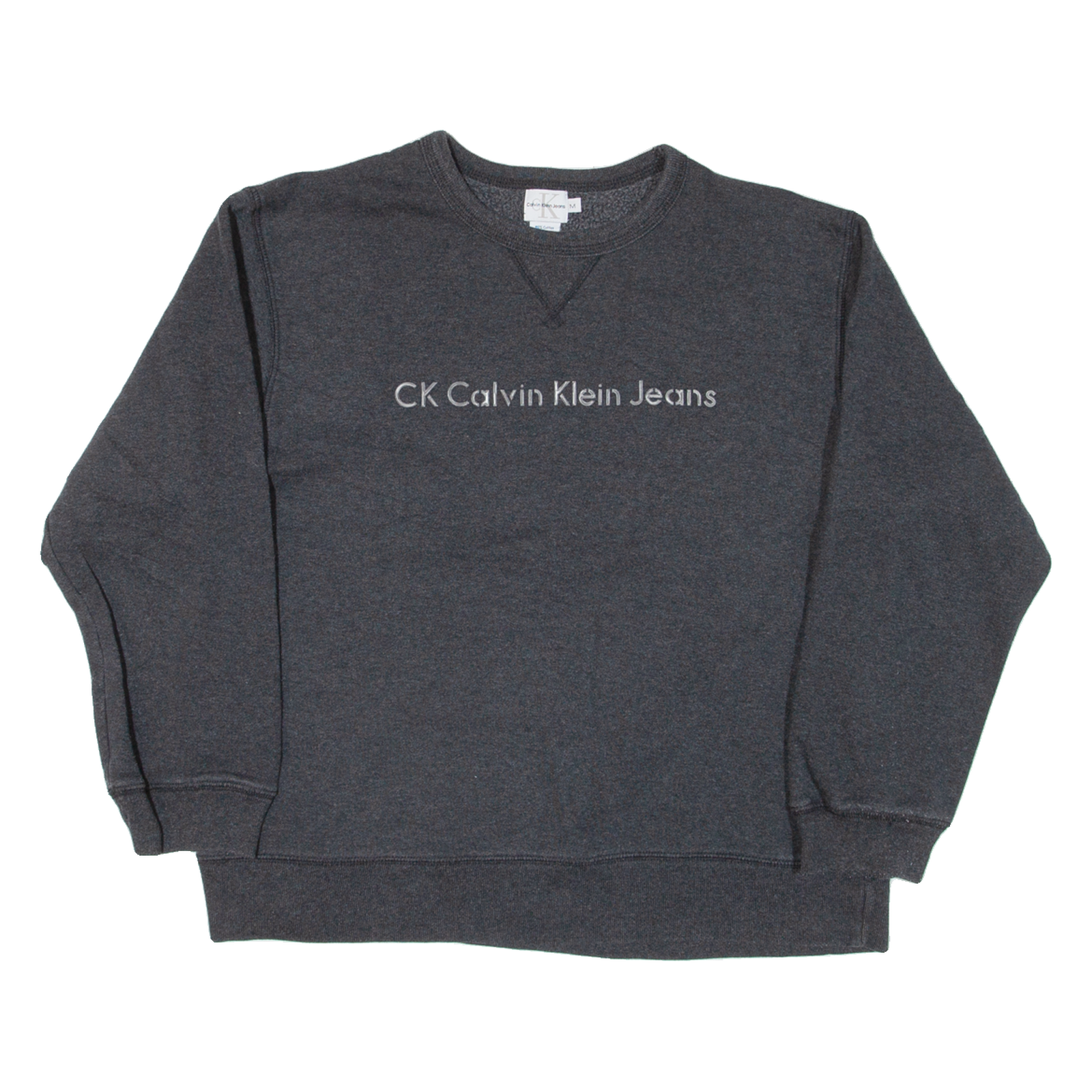 CALVIN KLEIN JEANS Mens Sweatshirt Grey M Refurbished - N/A refurbished available on Cerqular