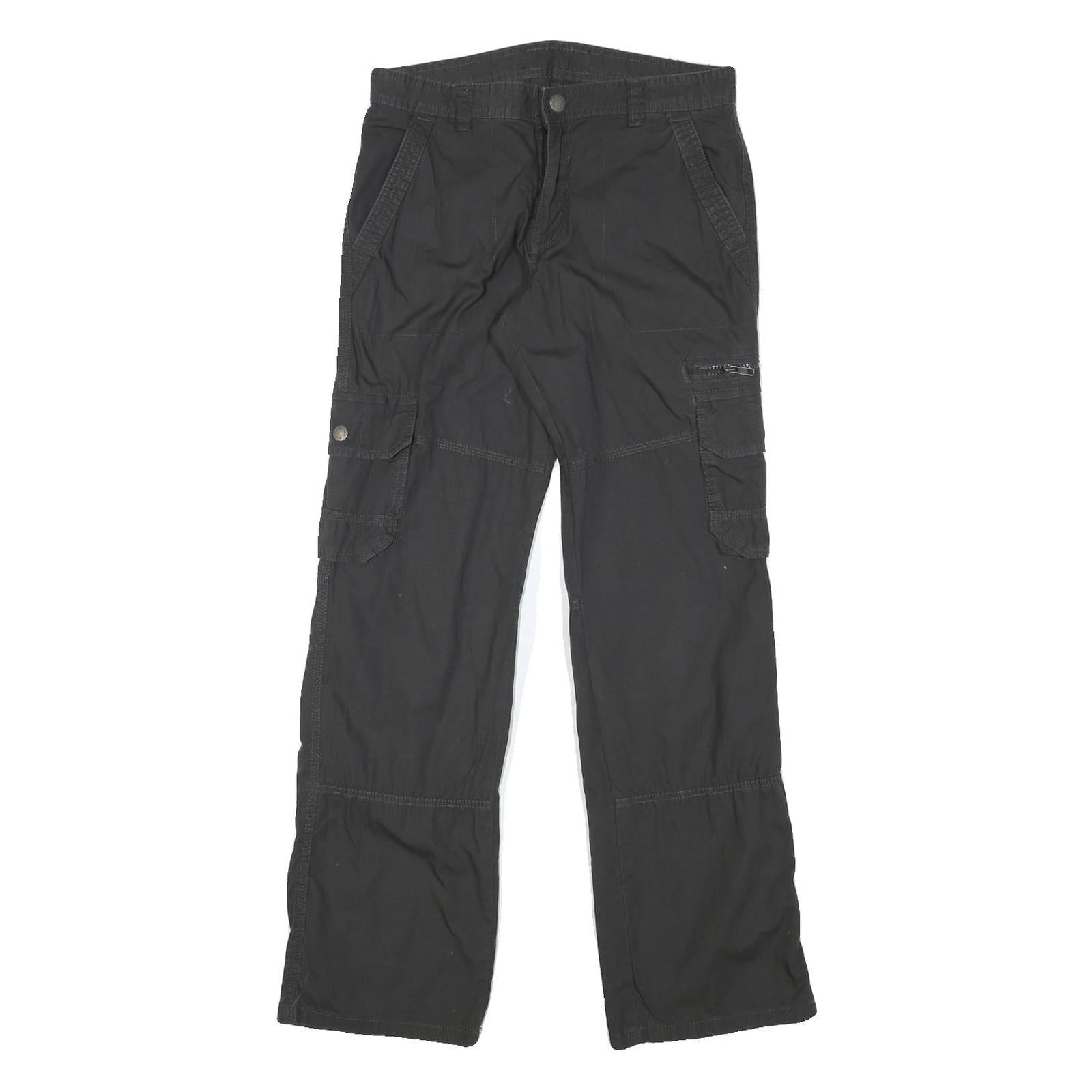 Buy Womens Black Relaxed Cargo Trousers W30 L31 Cotton Blend Zip Pockets Casual Refurbished - $23.39 Womens Black Relaxed Cargo Trousers W30 L31 Cotton Blend Zip Pockets Casual Refurbished - N/A refurbished available on Cerqular