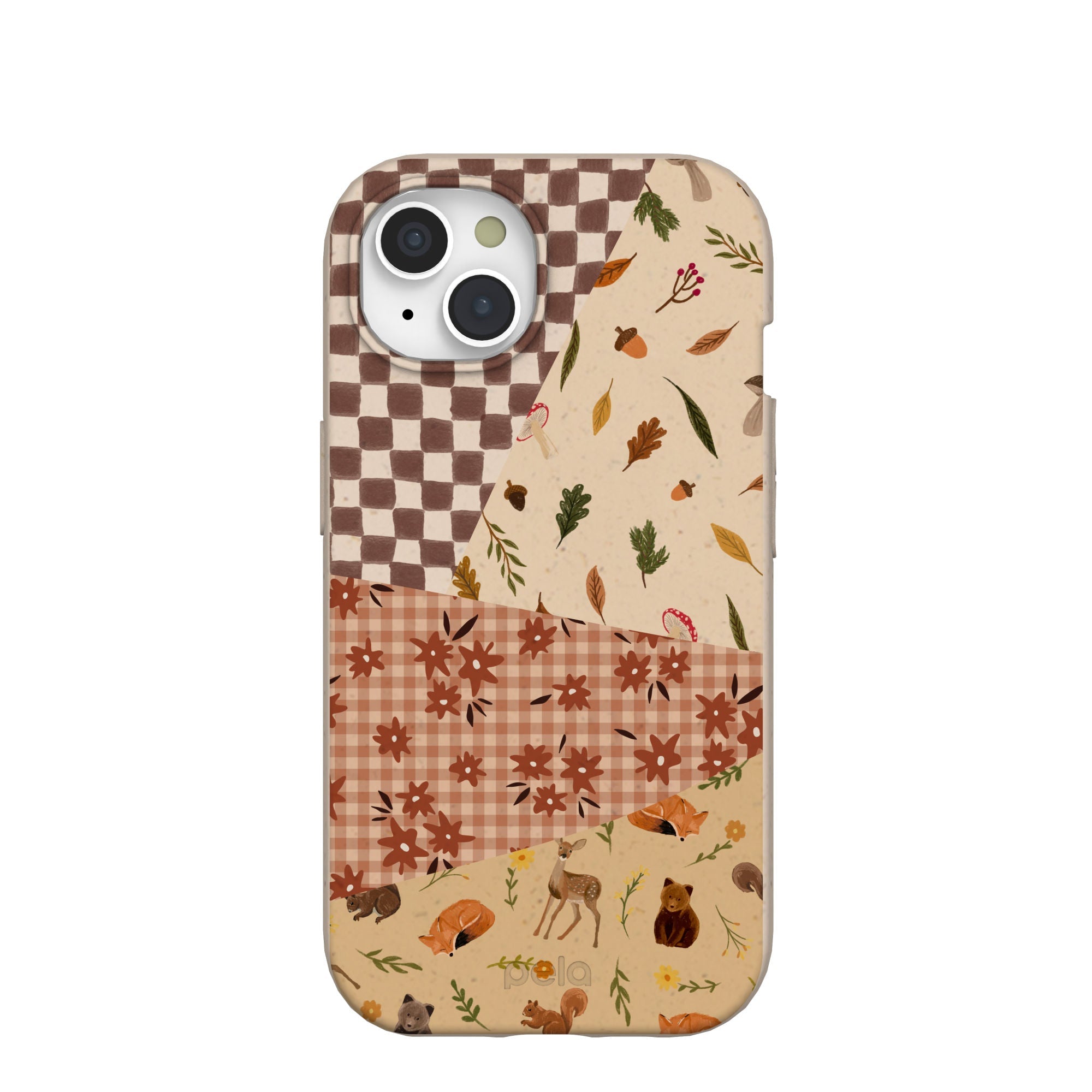 Seashell Autumn Quilt iPhone 15 Case Refurbished - Pela Case refurbished available on Cerqular
