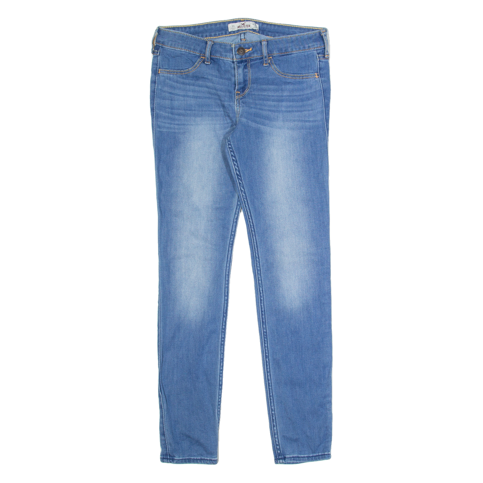 HOLLISTER Womens Jeans Blue Slim Tapered Stone Wash W26 L27 Refurbished - N/A refurbished available on Cerqular