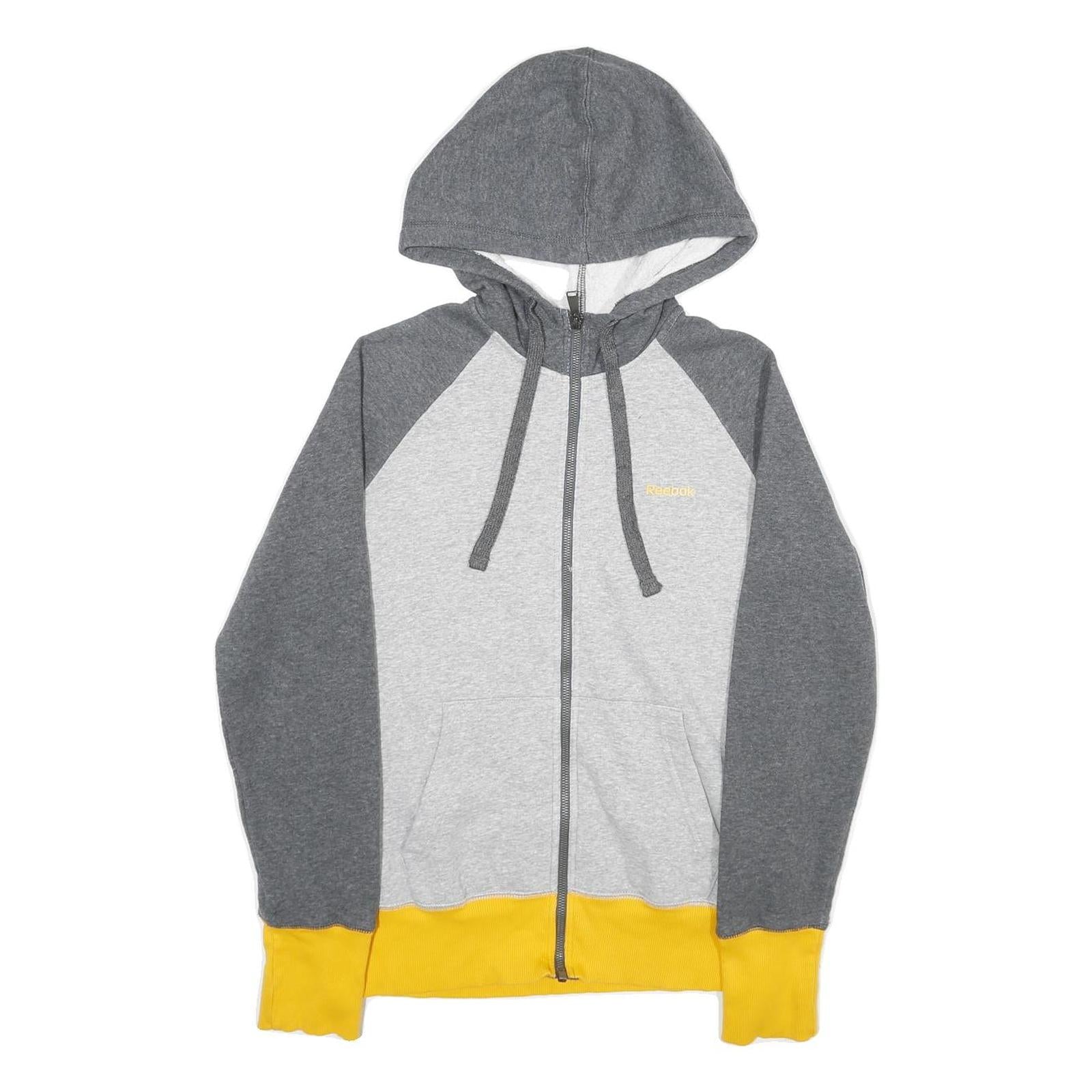 Buy REEBOK Womens Grey & Yellow Full Zip Hoodie M Cotton Blend Casual Sportswear Refurbished - $33.79 REEBOK Womens Grey & Yellow Full Zip Hoodie M Cotton Blend Casual Sportswear Refurbished - N/A refurbished available on Cerqular